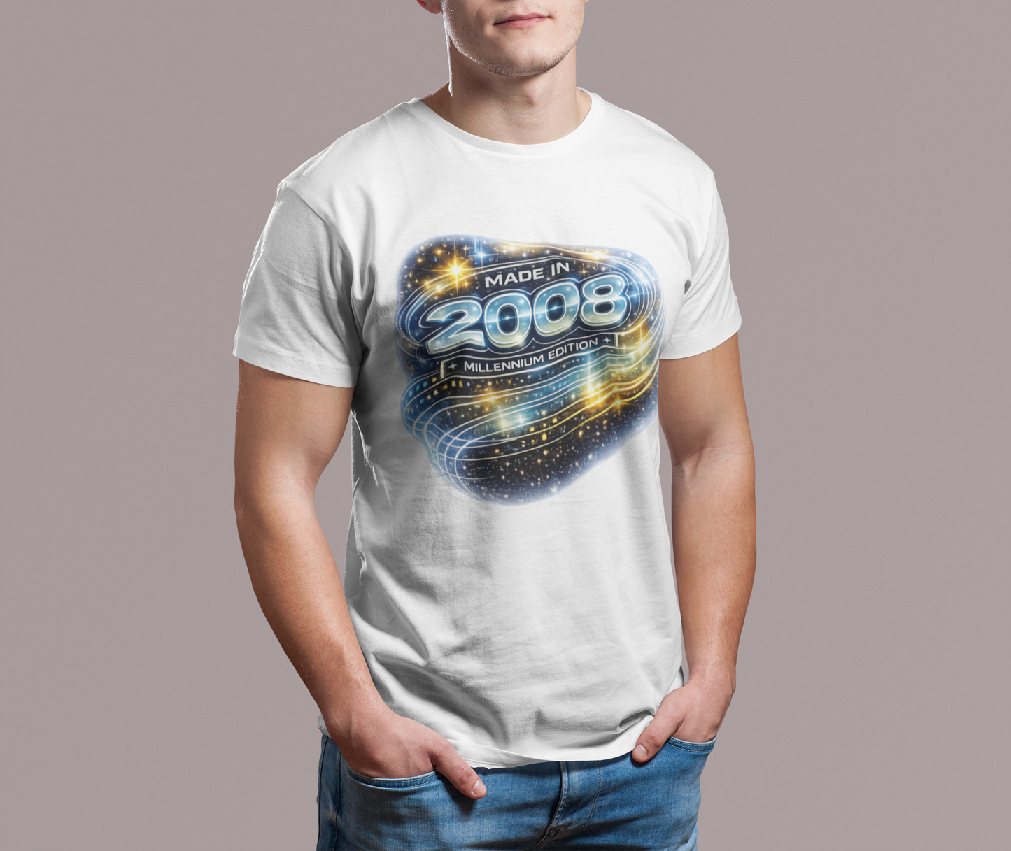 Born in 2008 Y2K T-Shirt, Retro 2000s Birthday Shirt, Vintage 2008 Graphic Tee, Unisex Nostalgia Gift