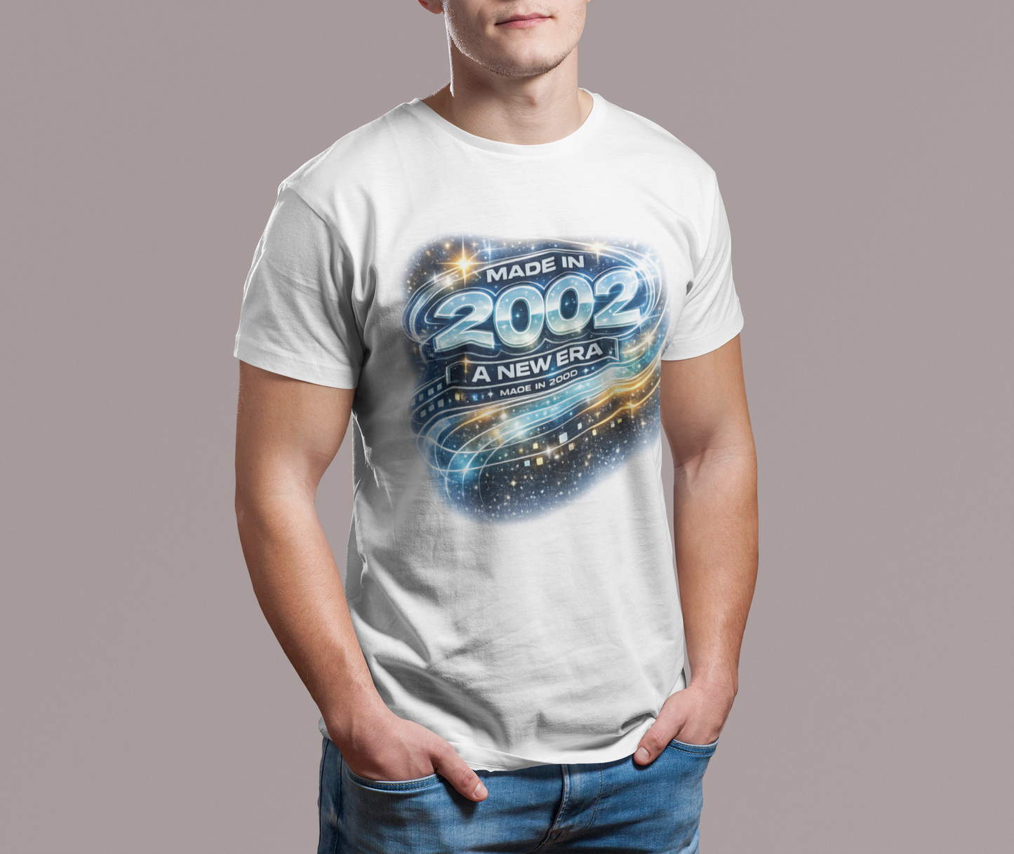 Born in 2002 Y2K T-Shirt, Retro 2000s Birthday Shirt, Vintage 2002 Graphic Tee, Unisex Nostalgia Gift