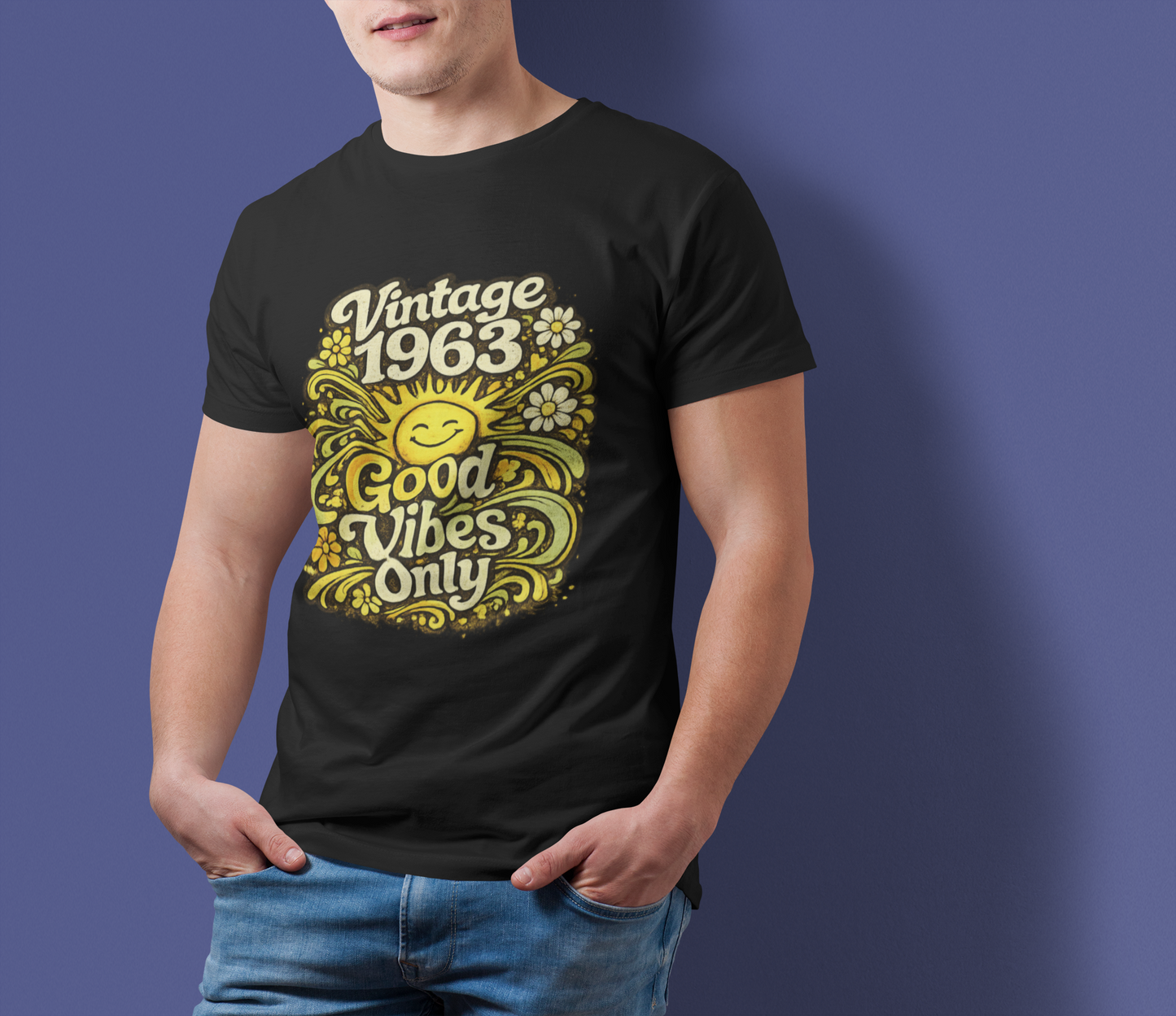 1963 Vintage Shirt | Retro 60s Birth Year Tee | Classic 1963 Birthday Gift