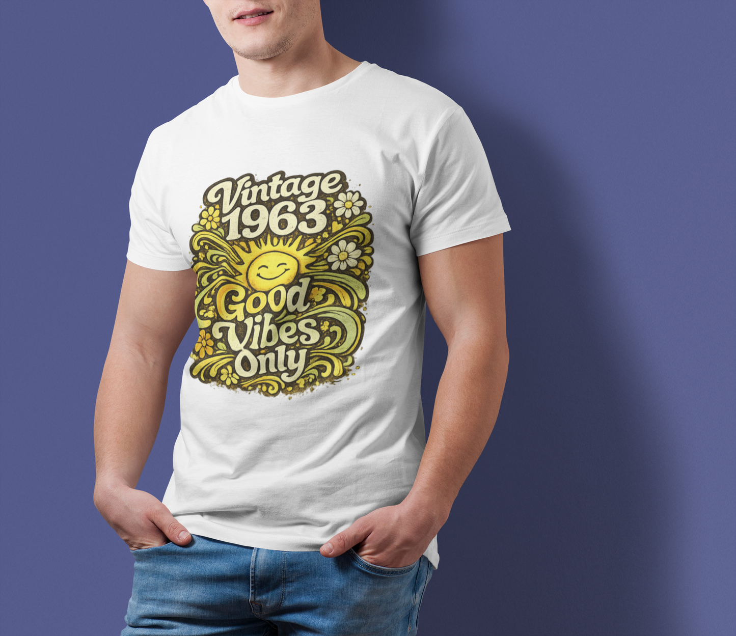 1963 Vintage Shirt | Retro 60s Birth Year Tee | Classic 1963 Birthday Gift