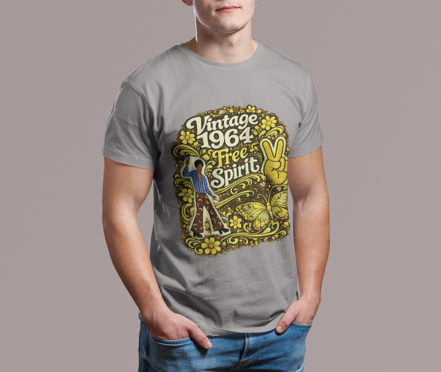 Vintage 1964 Retro T-Shirt | 1964 Birth Year Shirt | Retro 60s Graphic Tee