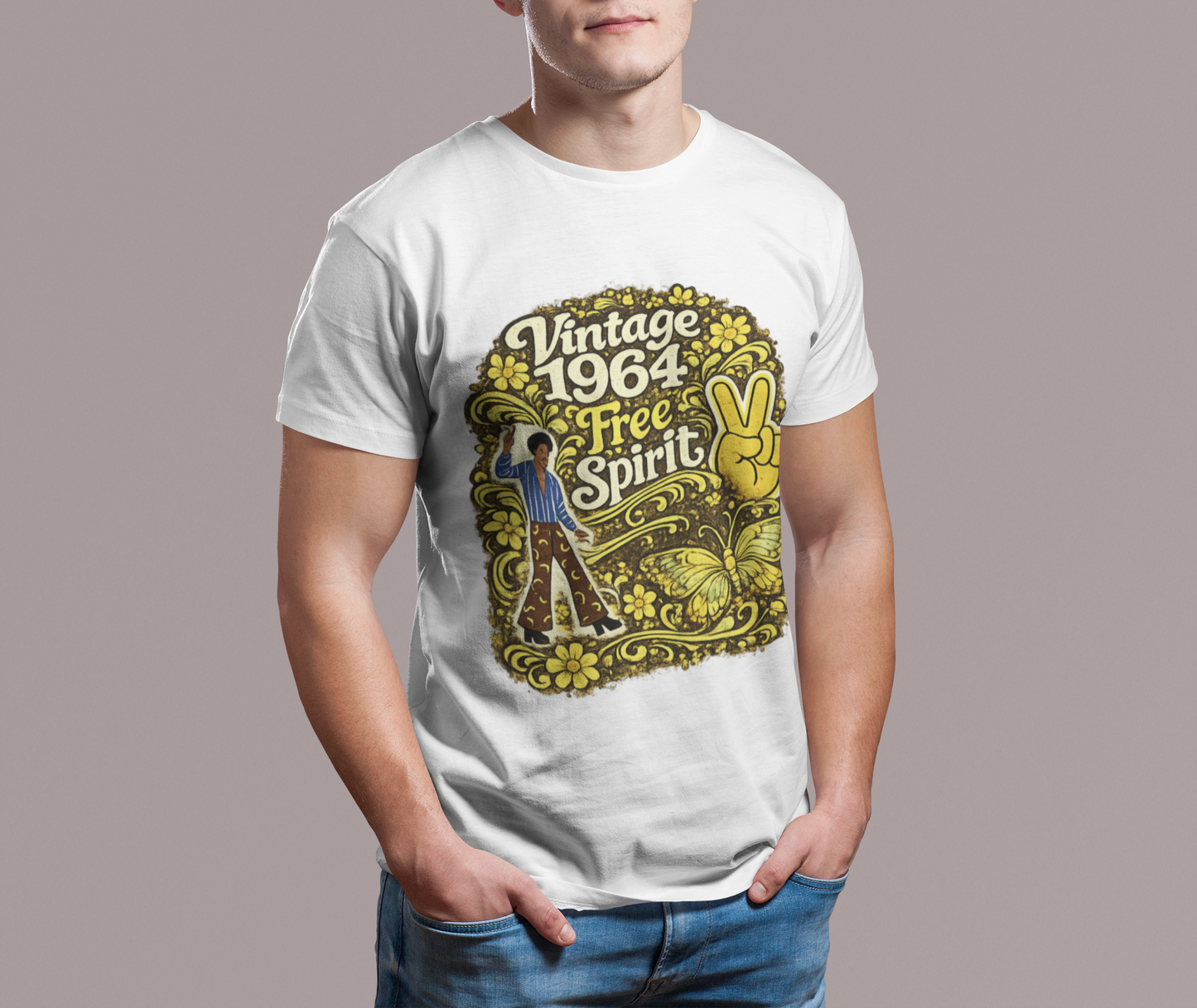 Vintage 1964 Retro T-Shirt | 1964 Birth Year Shirt | Retro 60s Graphic Tee