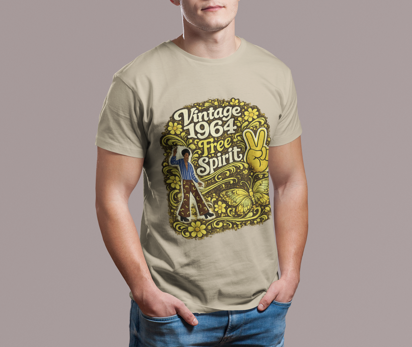 Vintage 1964 Retro T-Shirt | 1964 Birth Year Shirt | Retro 60s Graphic Tee