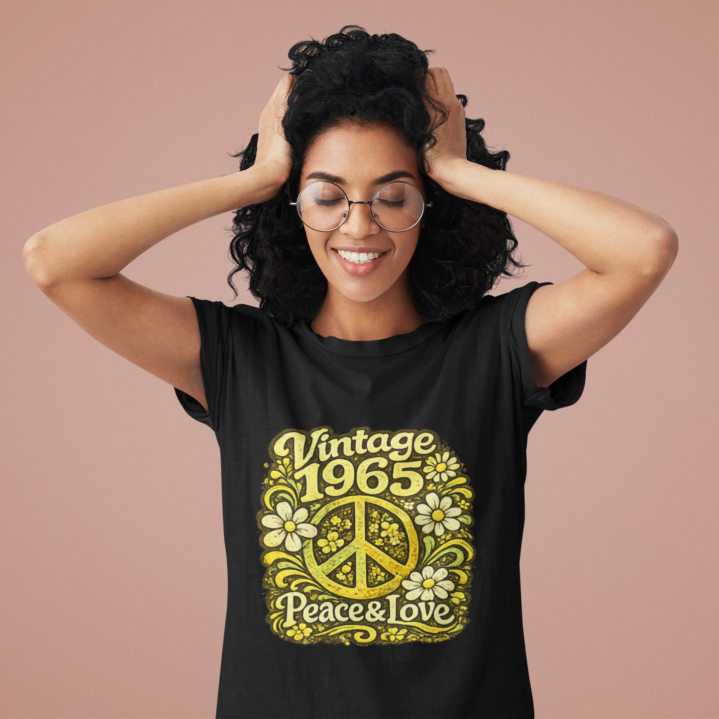 Vintage 1965 Retro T-Shirt – Born to Vibe 1965 Shirt, 60s Hippie Graphic Tee, Retro Birth Year Shirt, 1965 Birthday Gift