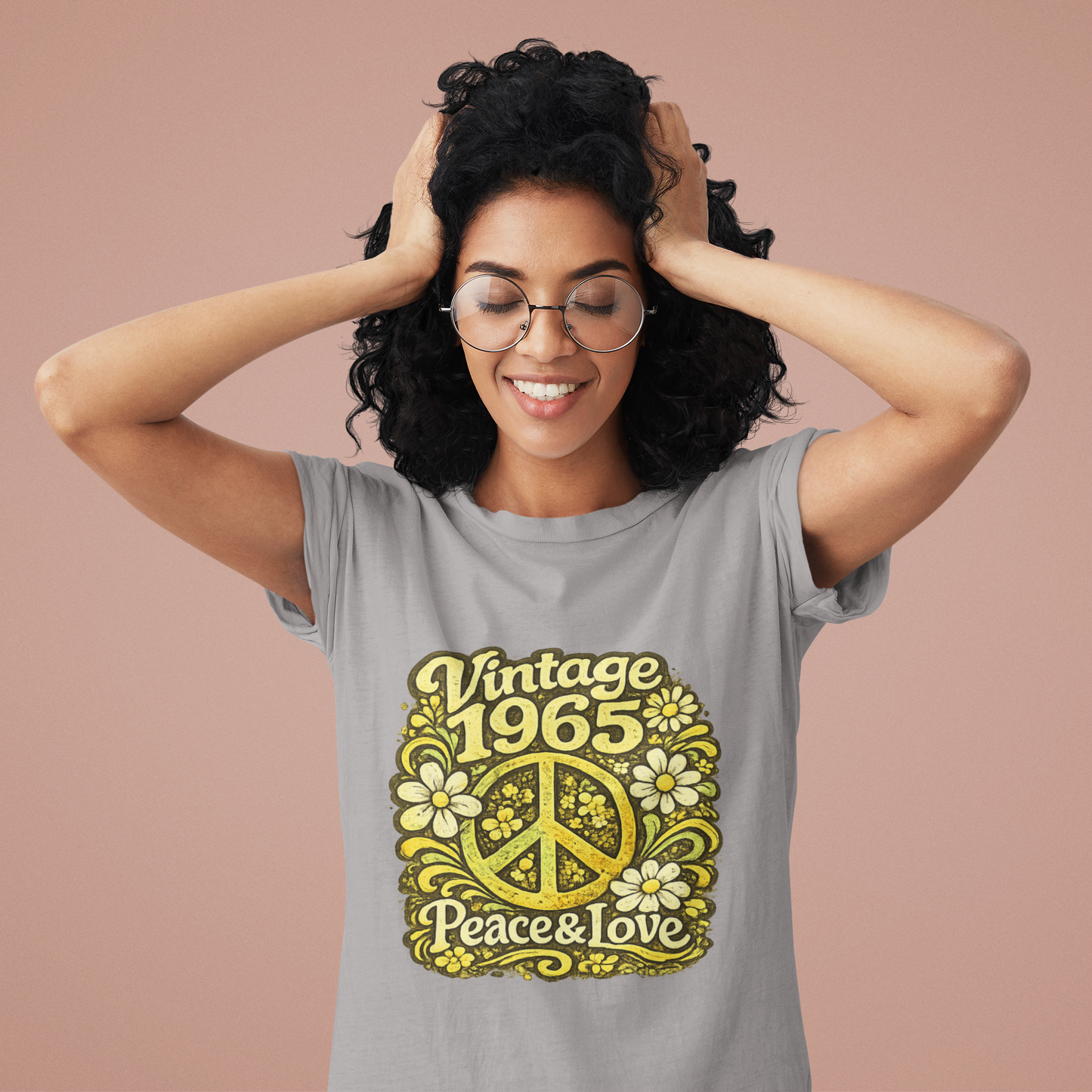 Vintage 1965 Retro T-Shirt – Born to Vibe 1965 Shirt, 60s Hippie Graphic Tee, Retro Birth Year Shirt, 1965 Birthday Gift