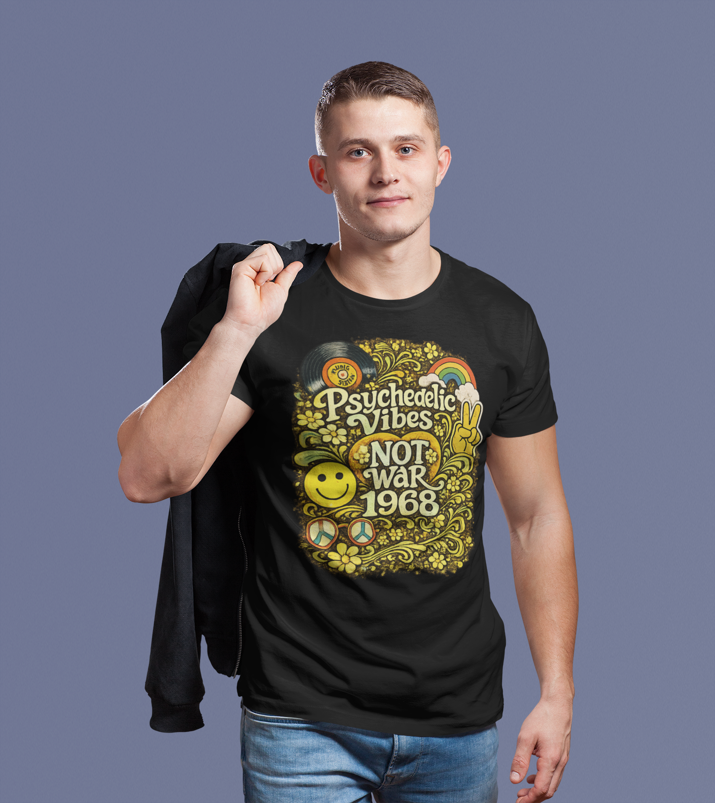 Vintage 1968 T-Shirt, Born in 1968 Birthday Shirt, Classic 60s Graphic Tee, 1968 Unisex Gift