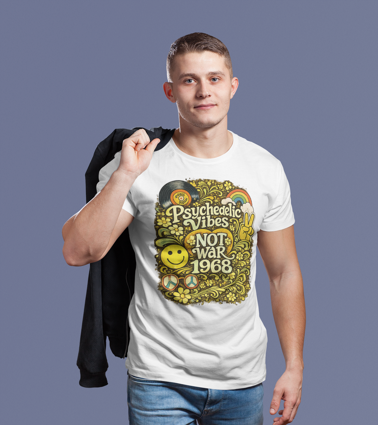 Vintage 1968 T-Shirt, Born in 1968 Birthday Shirt, Classic 60s Graphic Tee, 1968 Unisex Gift