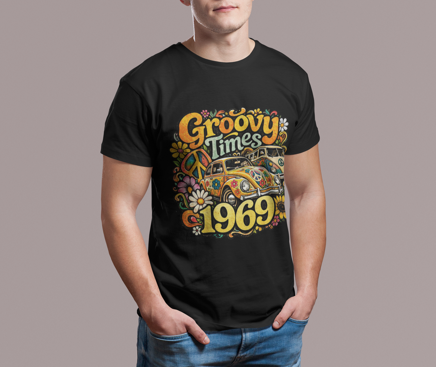 Vintage 1969 T-Shirt, Born in 1969 Birthday Shirt, Classic 60s Graphic Tee, 1969 Unisex Gift