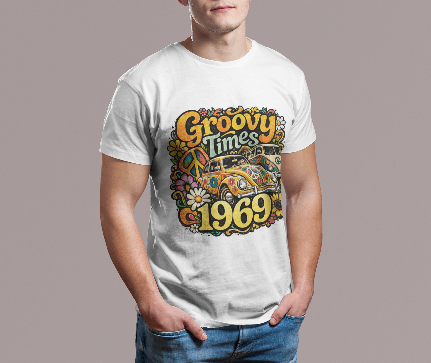 Vintage 1969 T-Shirt, Born in 1969 Birthday Shirt, Classic 60s Graphic Tee, 1969 Unisex Gift