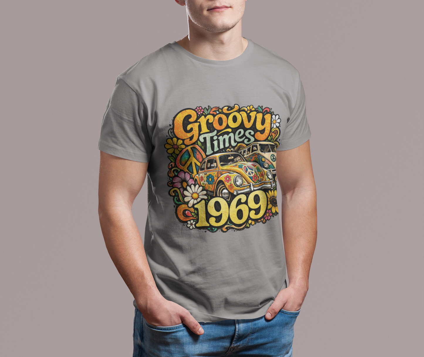 Vintage 1969 T-Shirt, Born in 1969 Birthday Shirt, Classic 60s Graphic Tee, 1969 Unisex Gift