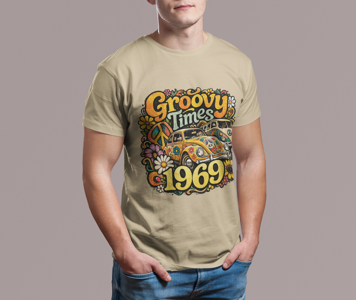 Vintage 1969 T-Shirt, Born in 1969 Birthday Shirt, Classic 60s Graphic Tee, 1969 Unisex Gift
