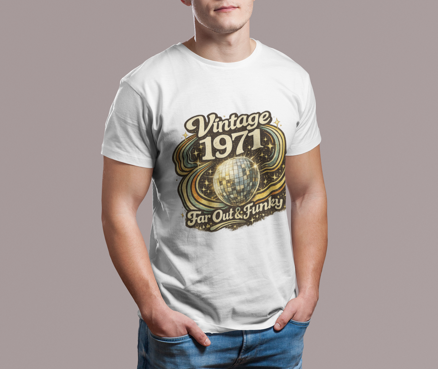 Vintage 1971 Retro T-Shirt | 1971 Birth Year Shirt | Retro 70s Graphic Tee
