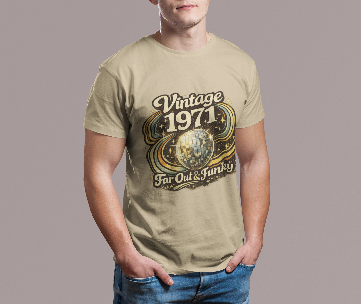 Vintage 1971 Retro T-Shirt | 1971 Birth Year Shirt | Retro 70s Graphic Tee