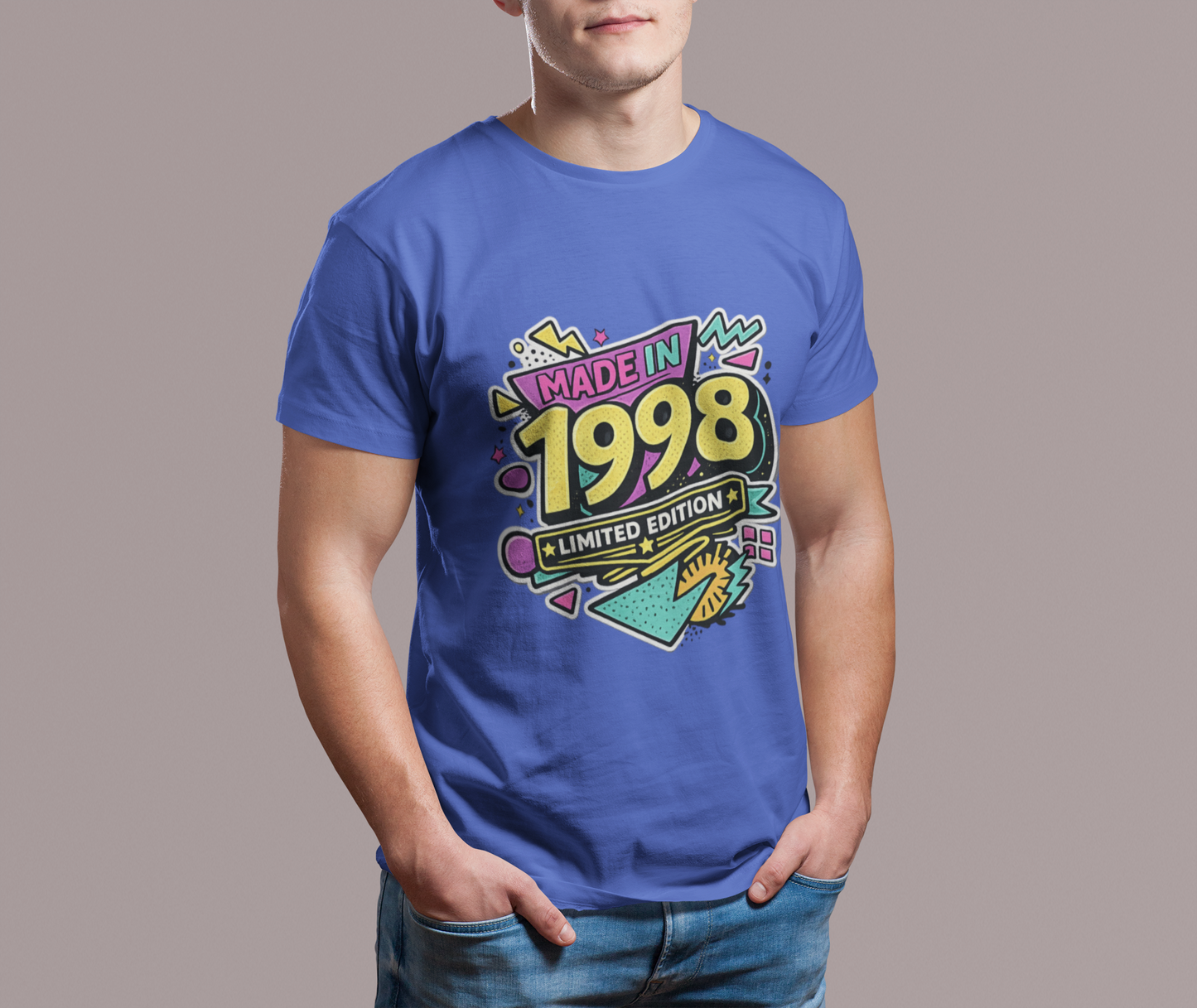 Vintage 1998 Retro T-Shirt | 1998 Birth Year Shirt | Retro 90s Graphic Tee