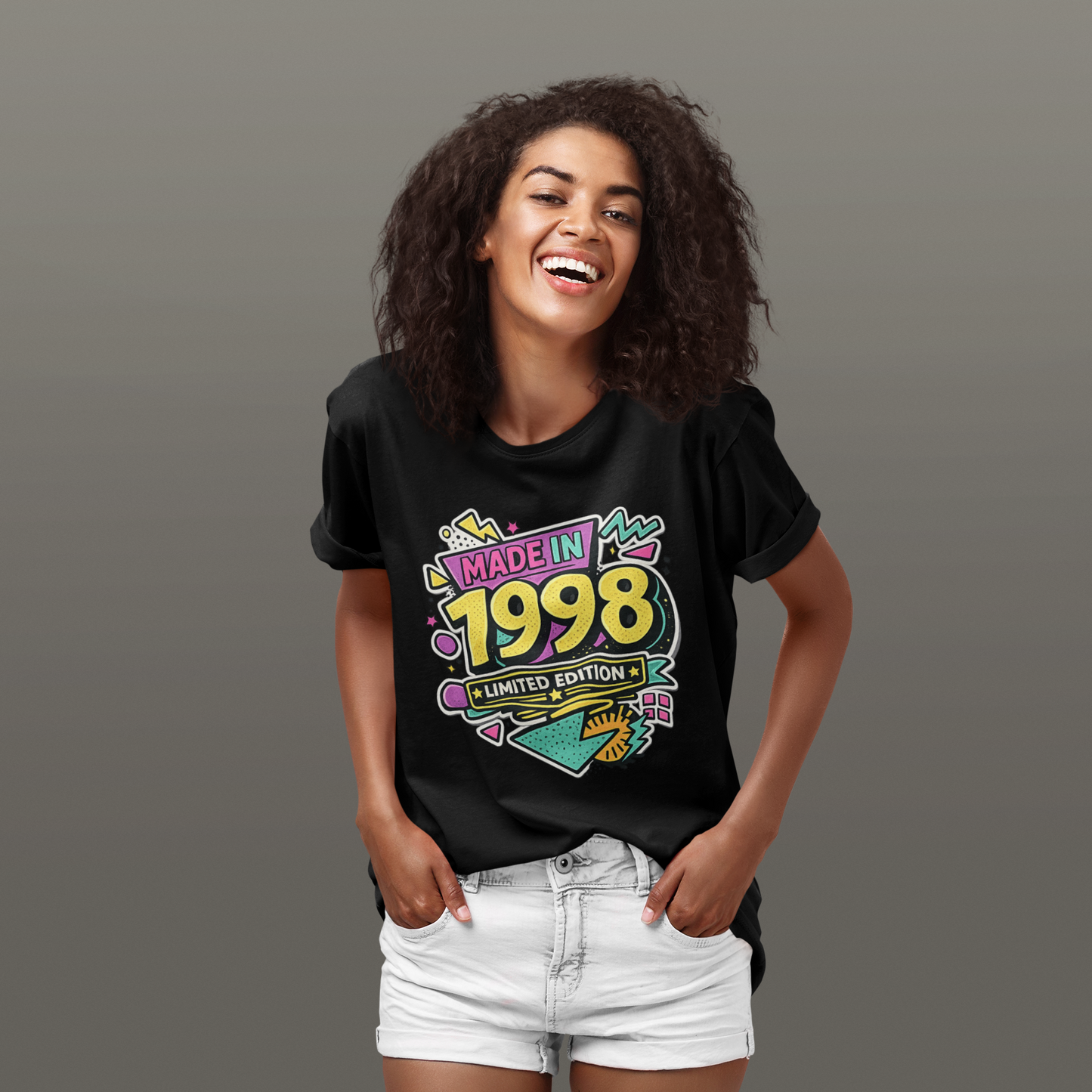 Vintage 1998 Retro T-Shirt | 1998 Birth Year Shirt | Retro 90s Graphic Tee