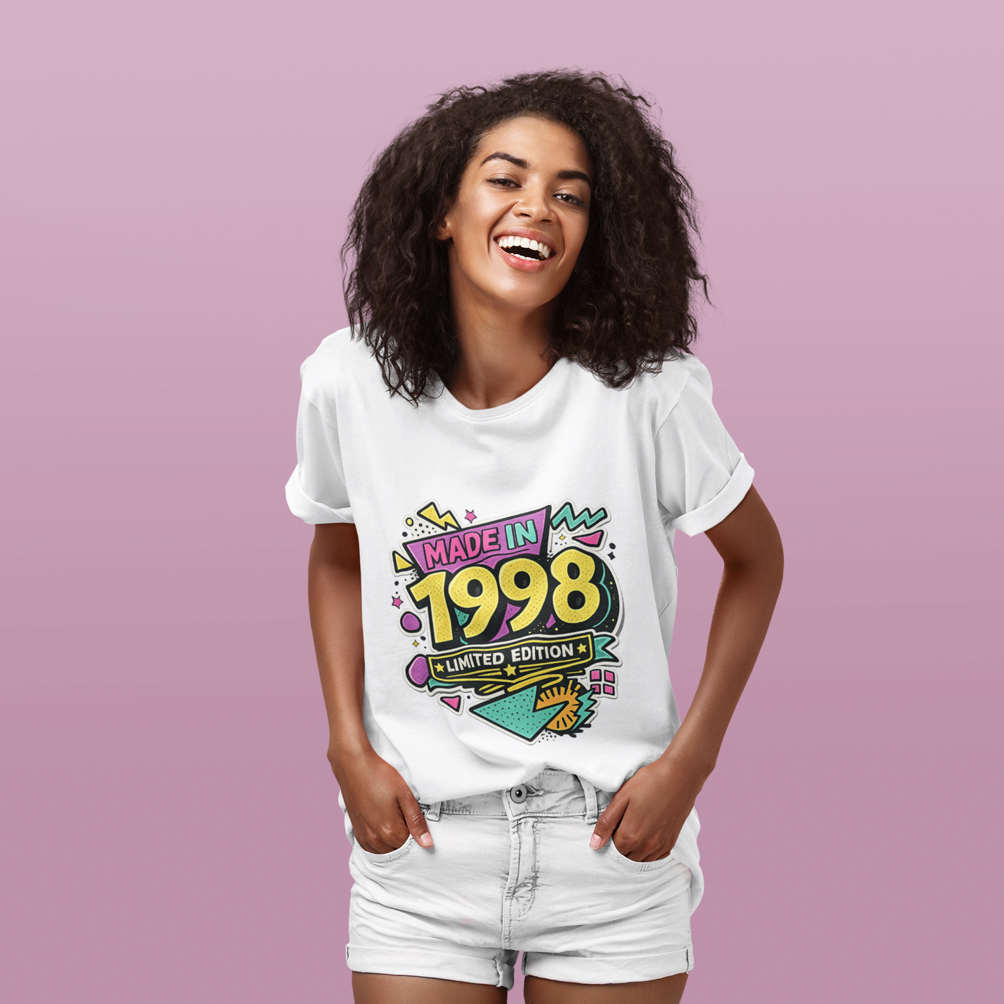 Vintage 1998 Retro T-Shirt | 1998 Birth Year Shirt | Retro 90s Graphic Tee