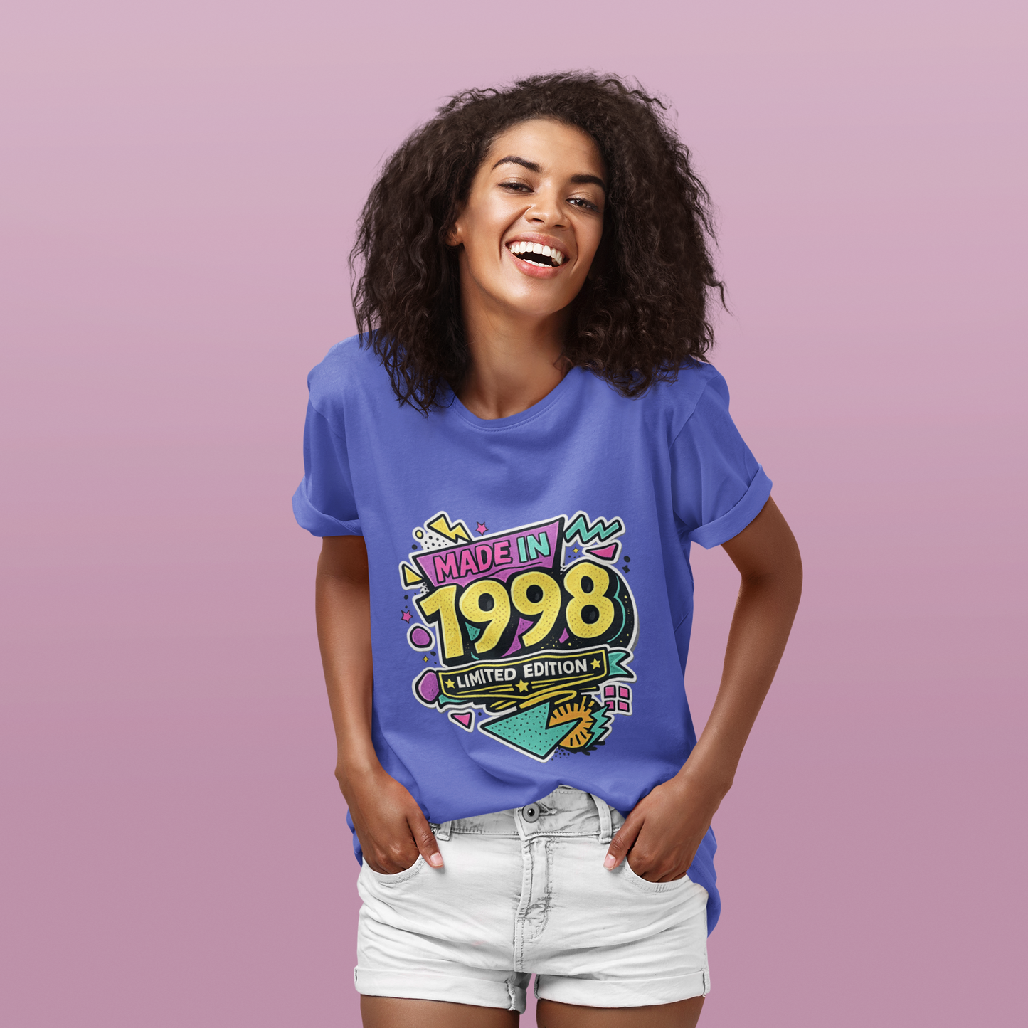 Vintage 1998 Retro T-Shirt | 1998 Birth Year Shirt | Retro 90s Graphic Tee