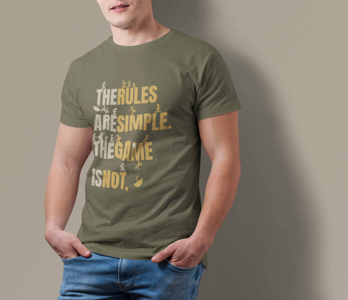 The Rules Are Simple The Game Is Not Motivational Sports T-Shirt | Athletic Graphic Tee for Men & Women
