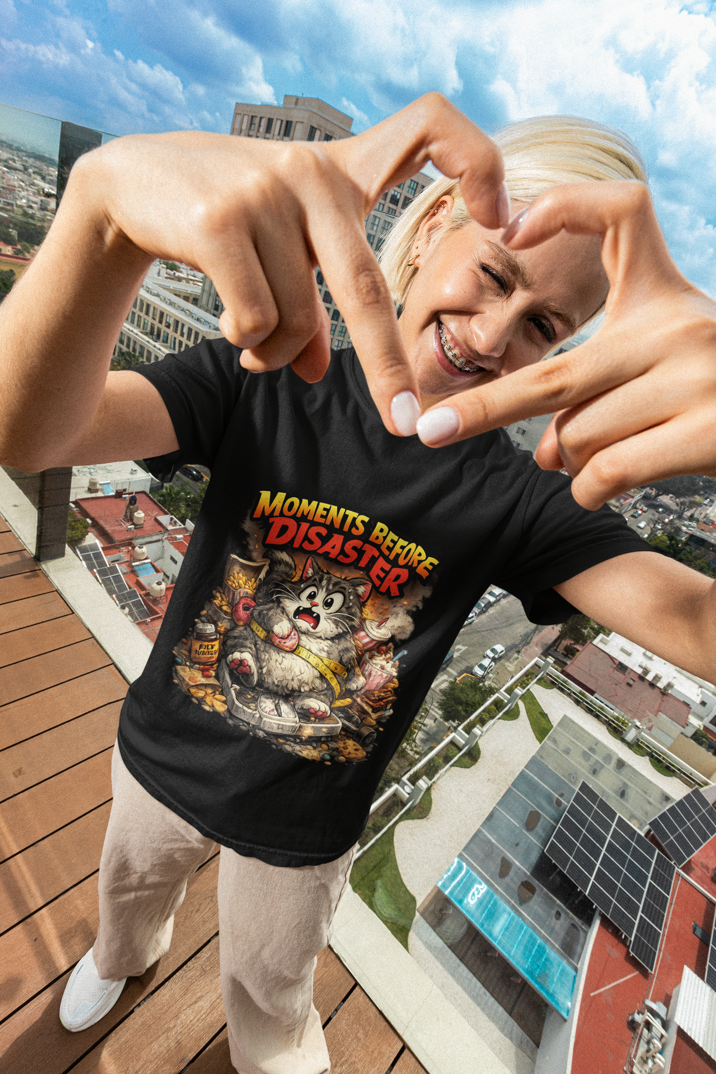 Moments Before Disaster Pet Shirt – Funny Cat | Dog Chaos Tee, Cute Animal Graphic T-Shirt, Vintage Pet Lover Gift