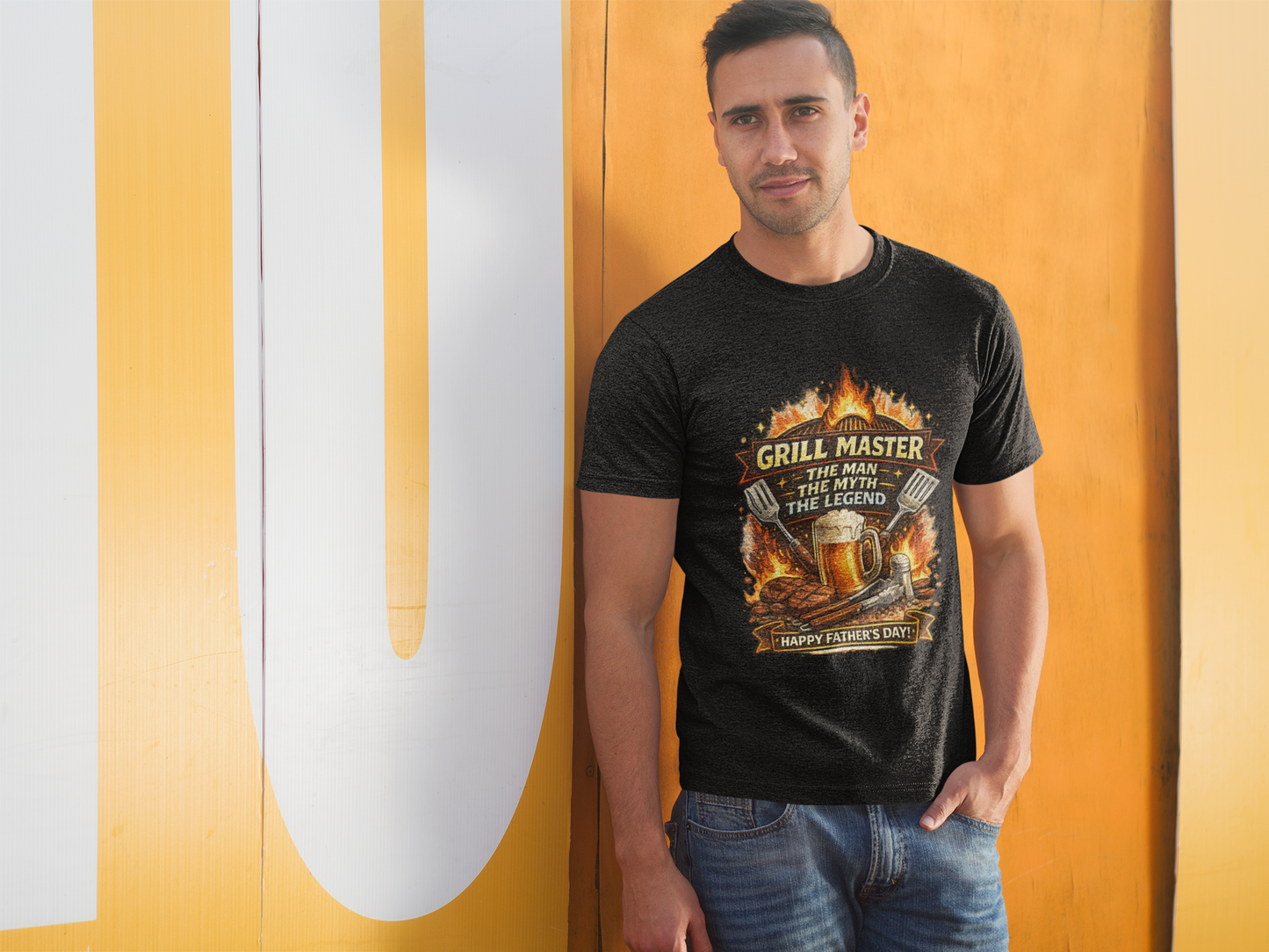 Grill Master Shirt The Man The Myth The Legend | Funny Fathers Day BBQ Dad Tee