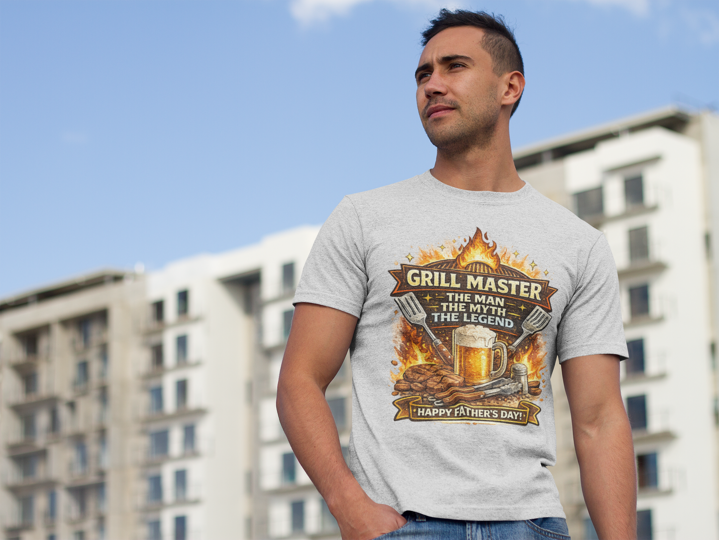 Grill Master Shirt The Man The Myth The Legend | Funny Fathers Day BBQ Dad Tee