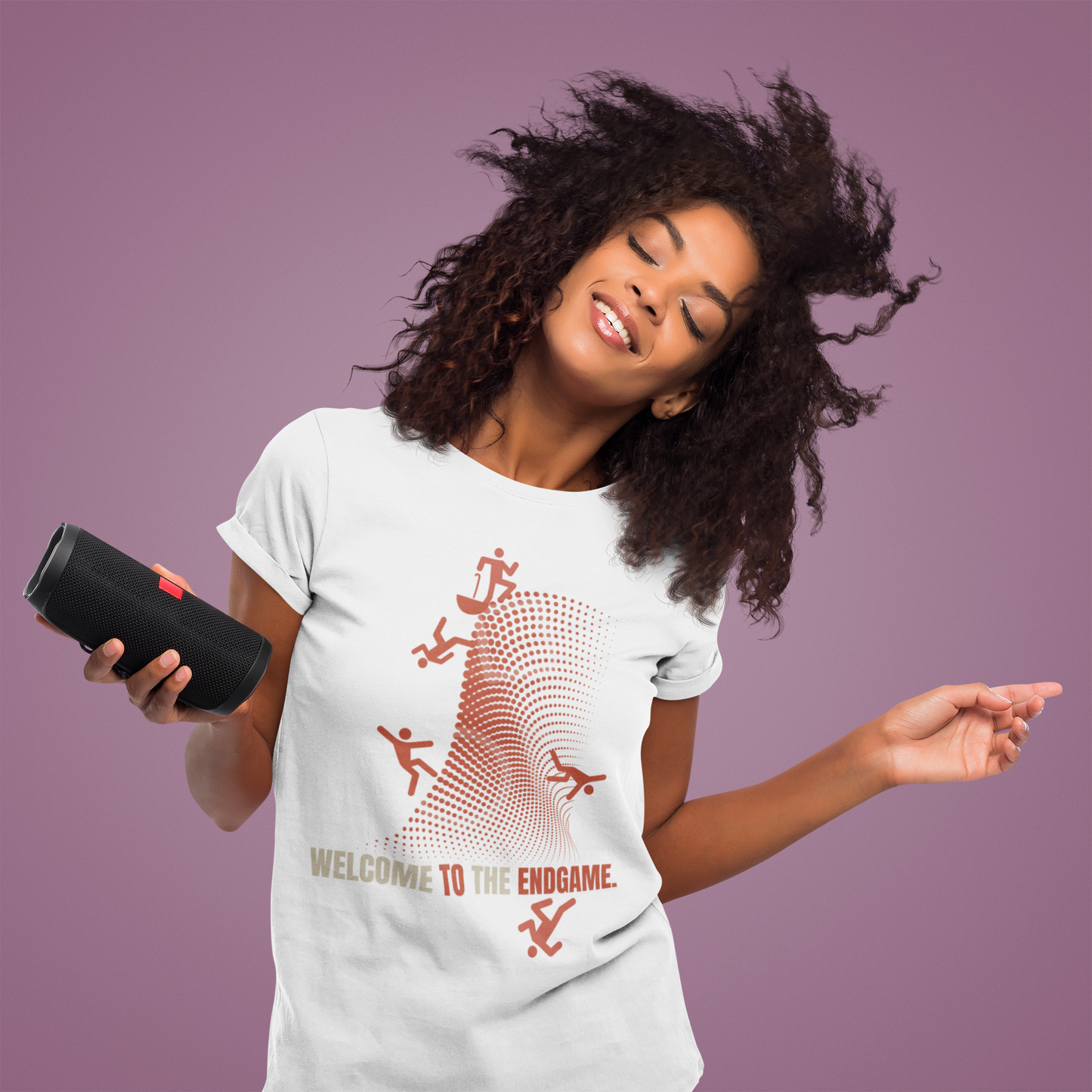 Welcome to the Endgame T-Shirt | Geometric Symbol Graphic Tee | Retro Gamer Streetwear Shirt