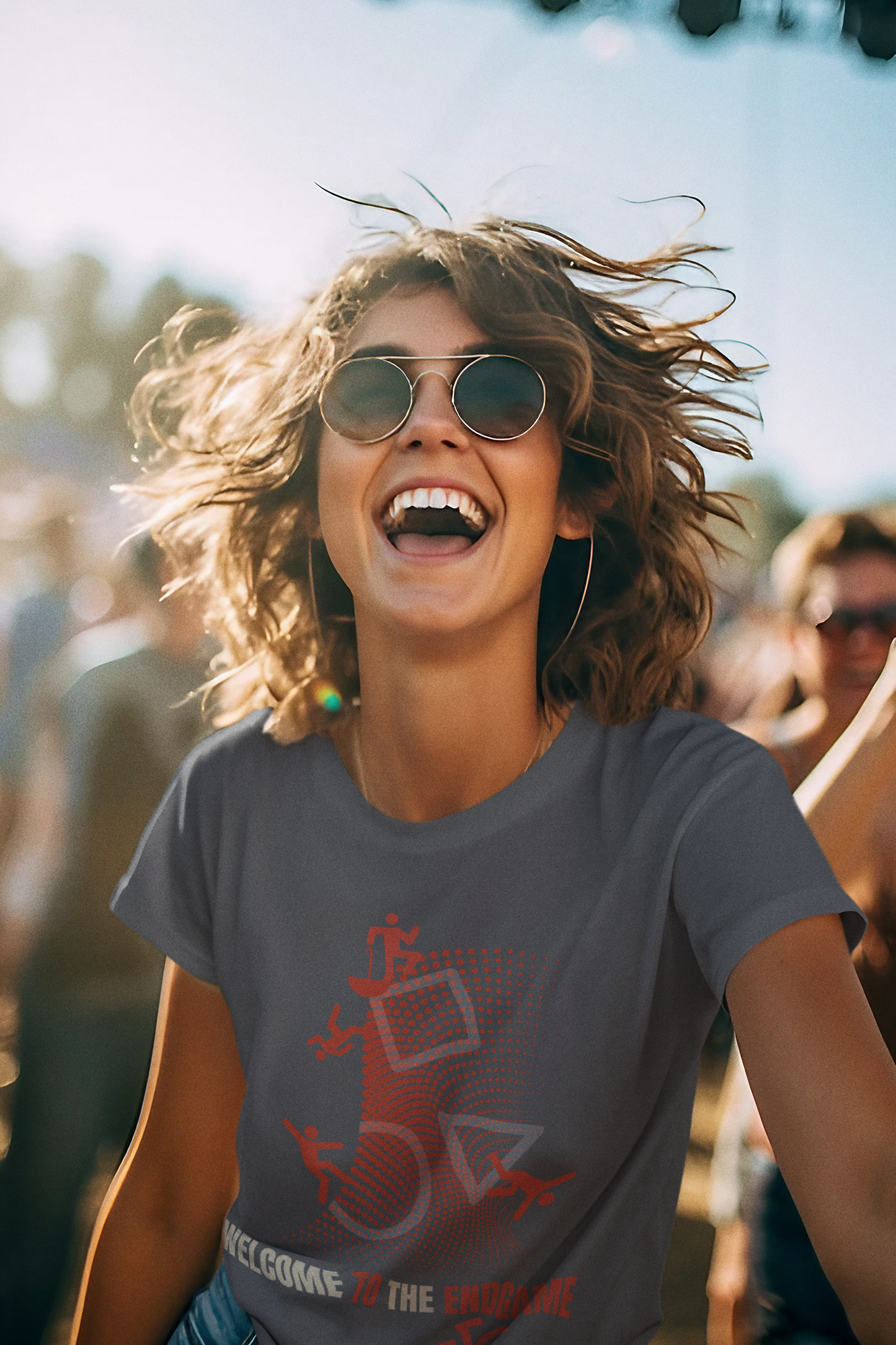 Welcome to the Endgame T-Shirt | Geometric Symbol Graphic Tee | Retro Gamer Streetwear Shirt