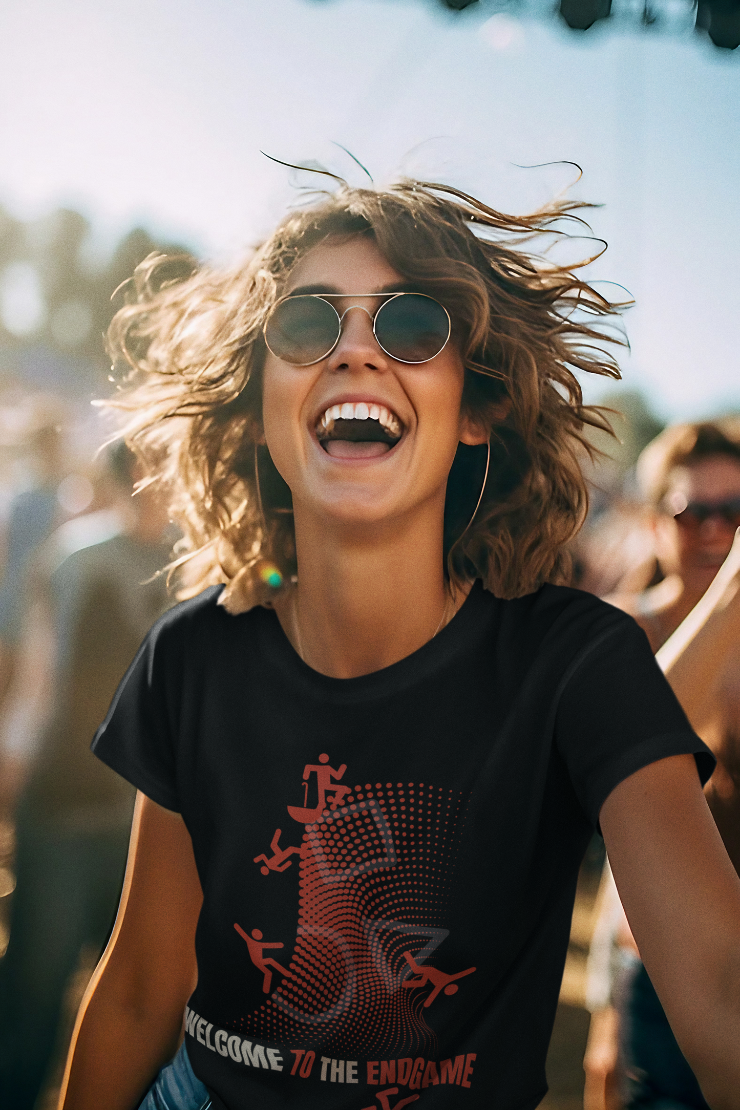 Welcome to the Endgame T-Shirt | Geometric Symbol Graphic Tee | Retro Gamer Streetwear Shirt