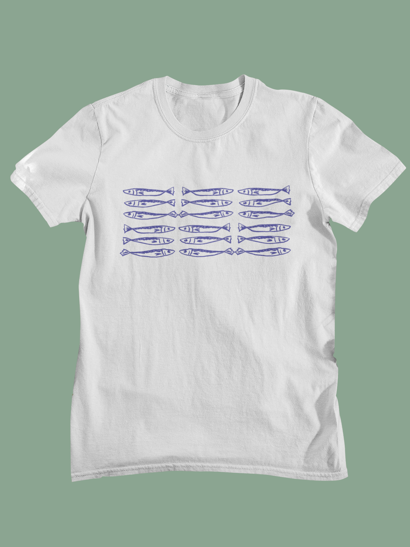 Sardine School T-Shirt, Fishing Lover Graphic Tee, Nautical Fish Shirt, Coastal Beach Tee, Fisherman Gift for Dad
