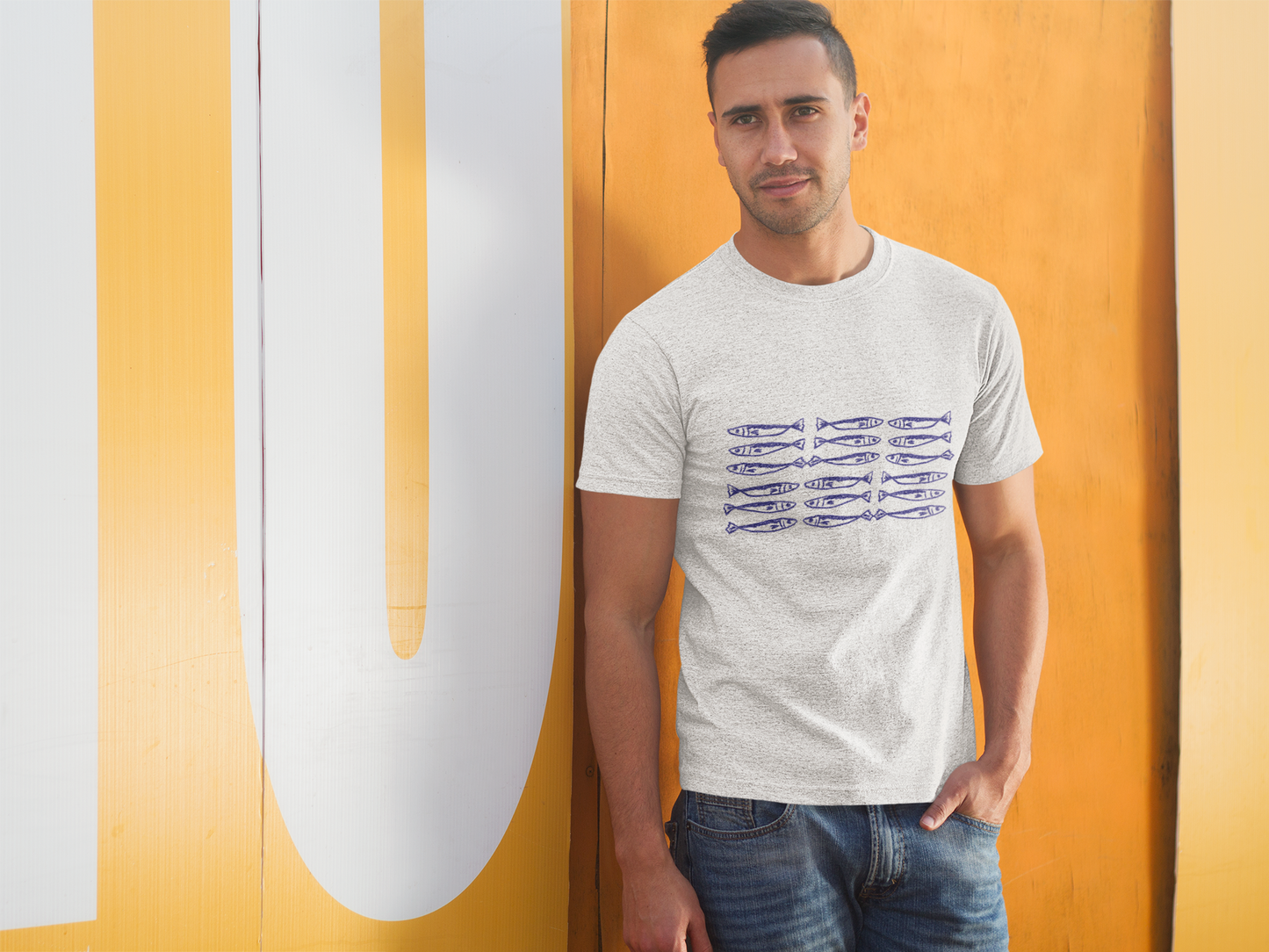 Sardine School T-Shirt, Fishing Lover Graphic Tee, Nautical Fish Shirt, Coastal Beach Tee, Fisherman Gift for Dad