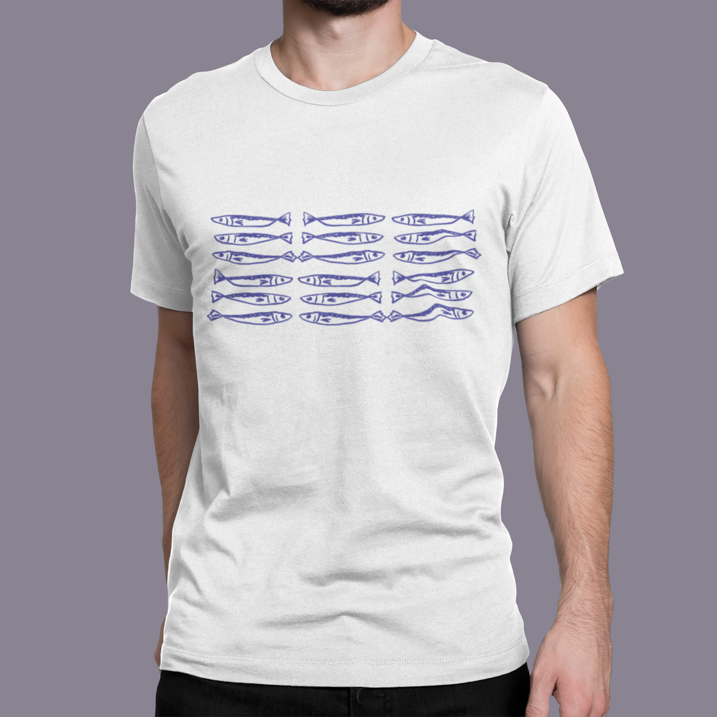 Sardine School T-Shirt, Fishing Lover Graphic Tee, Nautical Fish Shirt, Coastal Beach Tee, Fisherman Gift for Dad