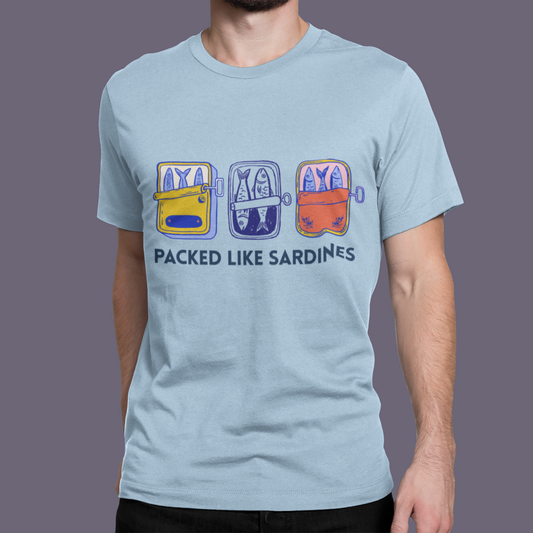 Packed Like Sardines T-Shirt | Funny Camper Shirt | Vintage RV Graphic Tee | Road Trip Camping Shirt Gift  SEO Description