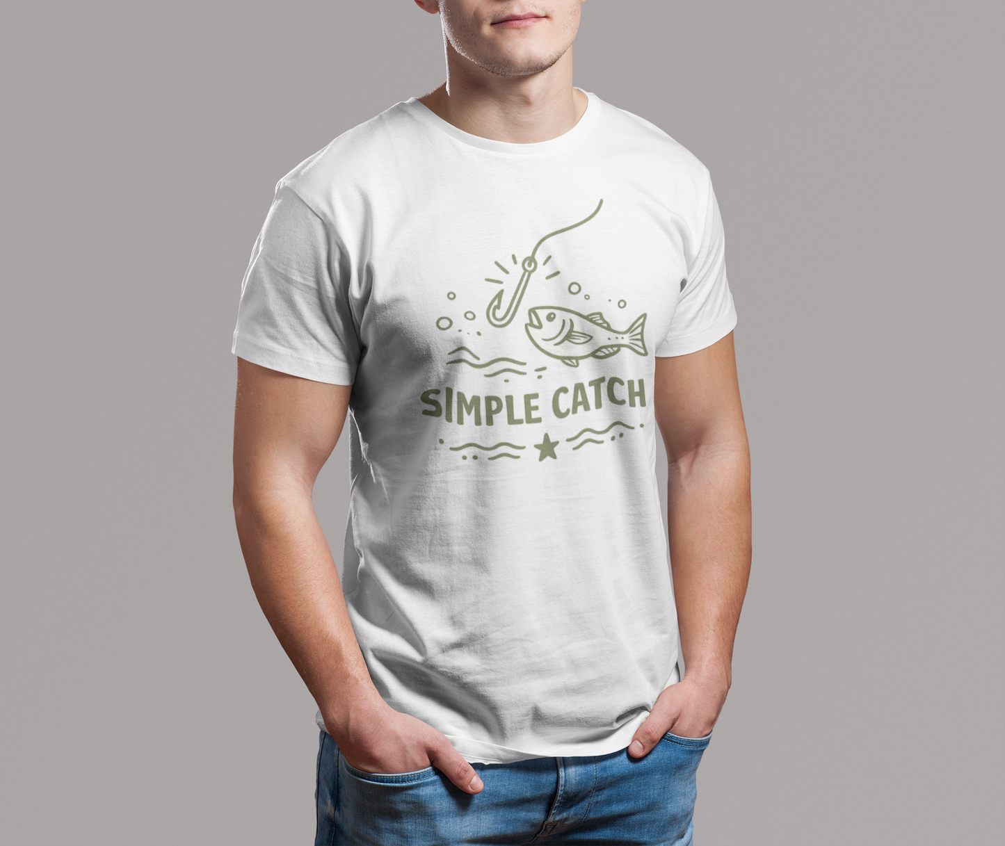 Simple Catch Fishing T-Shirt | Angler Graphic Tee | Fisherman Shirt | Fishing Lover Gift | Outdoor Adventure Tee