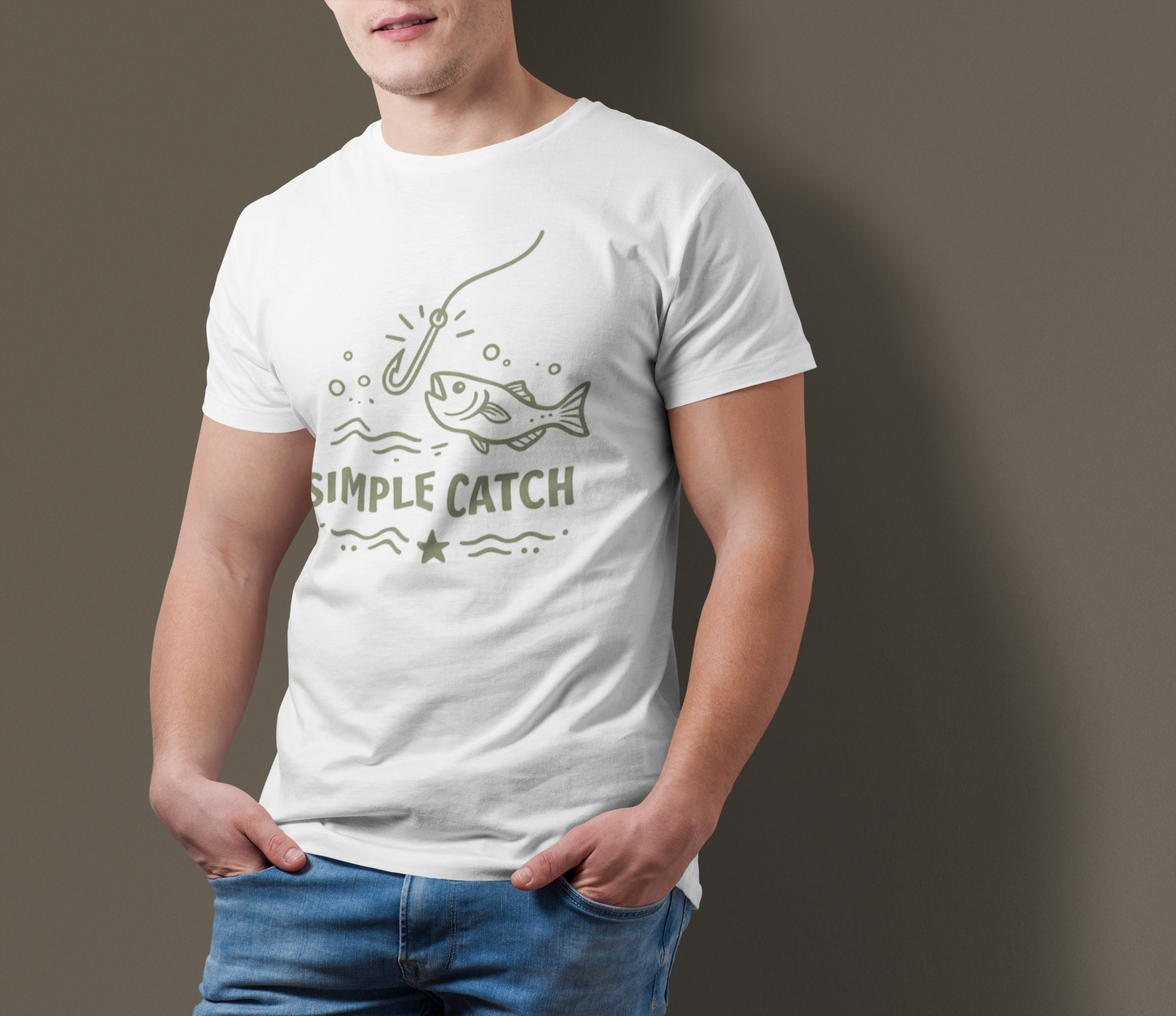Simple Catch Fishing T-Shirt | Angler Graphic Tee | Fisherman Shirt | Fishing Lover Gift | Outdoor Adventure Tee