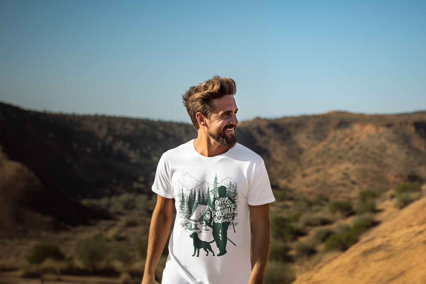 All Things Are Possible If You Believe T-Shirt | Hiking Shirt | Camping Graphic Tee | Nature Lover Gift | Outdoor Adventure Shirt