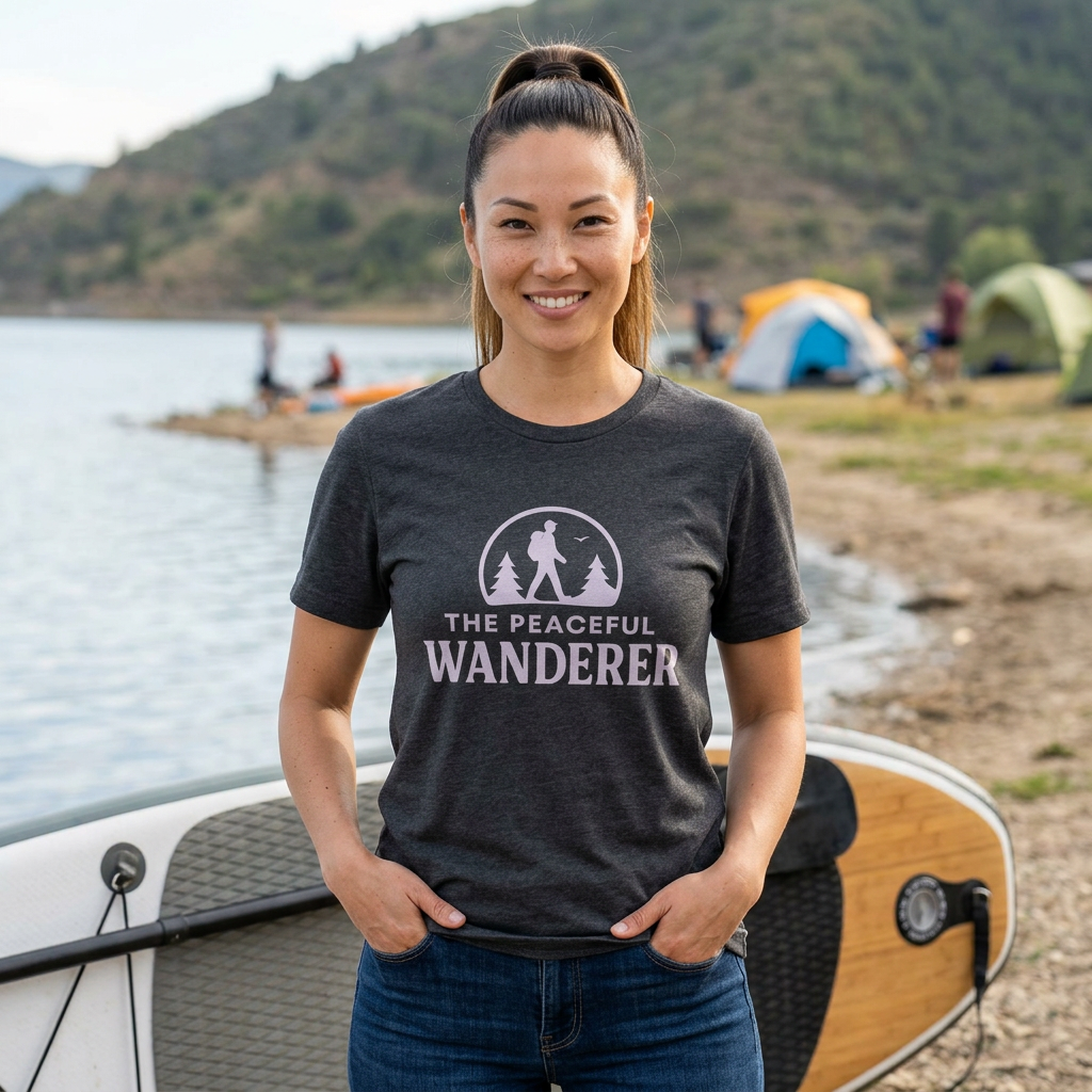 The Peaceful Wanderer T-Shirt | Hiking Shirt | Nature Lover Tee | Outdoor Adventure Shirt | Camping Gift for Hikers