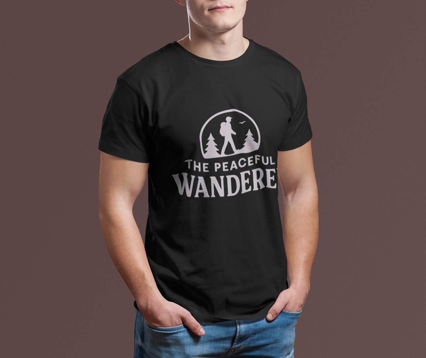The Peaceful Wanderer T-Shirt | Hiking Shirt | Nature Lover Tee | Outdoor Adventure Shirt | Camping Gift for Hikers