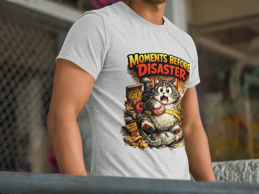 Moments Before Disaster Cat T-Shirt, Funny Cat Graphic Tee, Chaos Animal Shirt, Vintage Cat Tee, Trash Panda Gift