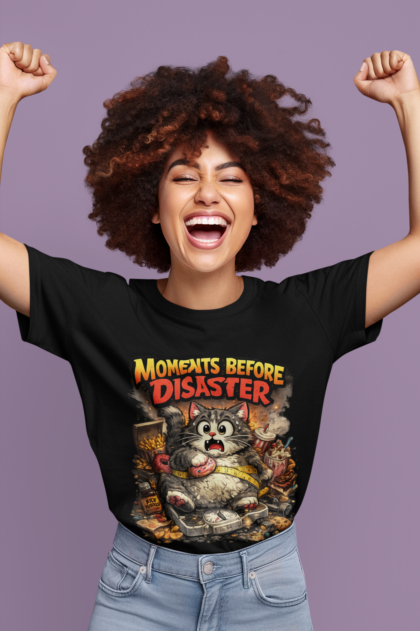 Moments Before Disaster Cat T-Shirt, Funny Cat Graphic Tee, Chaos Animal Shirt, Vintage Cat Tee, Trash Panda Gift