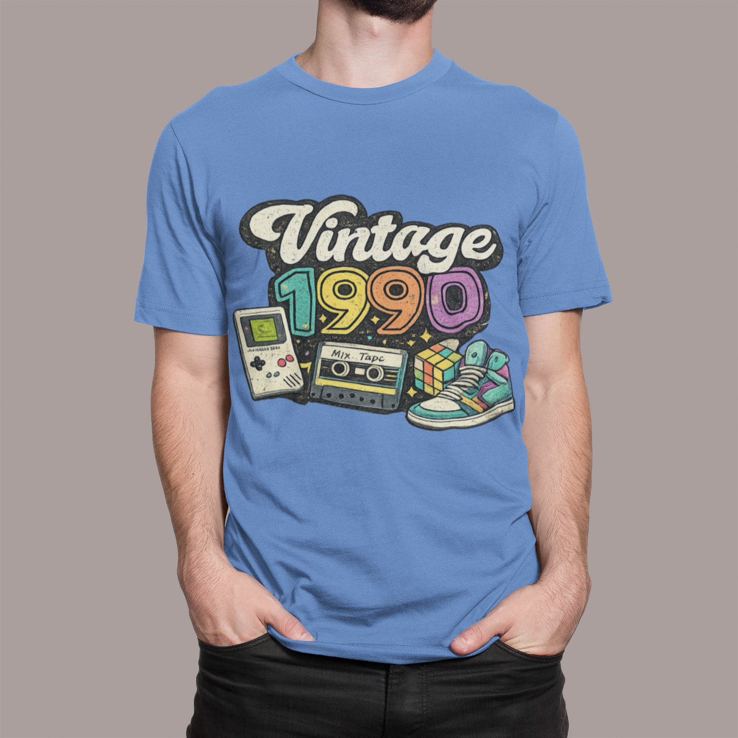 Made in 1990 T-Shirt | Retro 90s Birthday Shirt | Vintage 1990 Birth Year Gift Tee