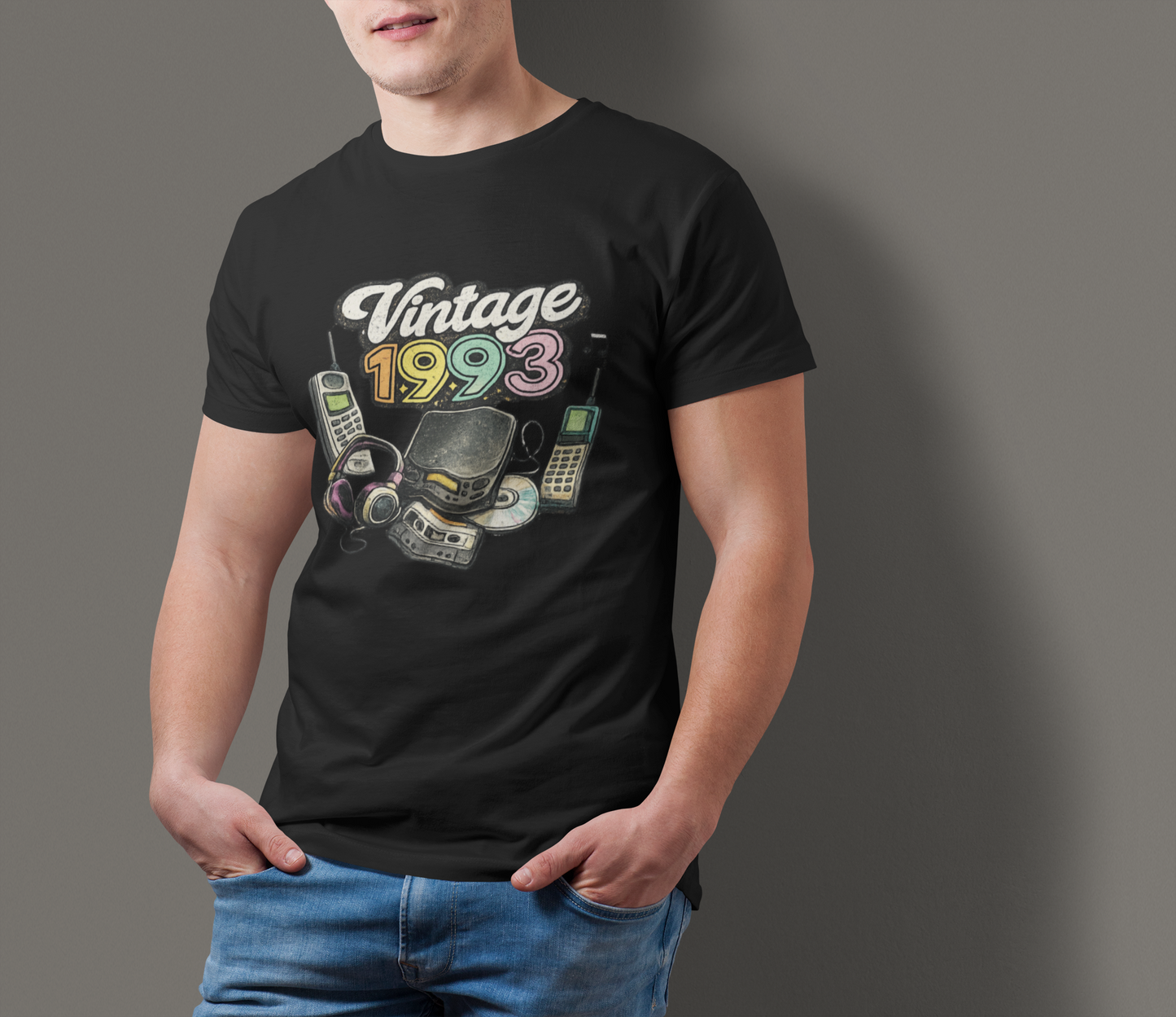 Keep It Real 1993 T-Shirt Retro 90s Birthday Vintage Year Tee