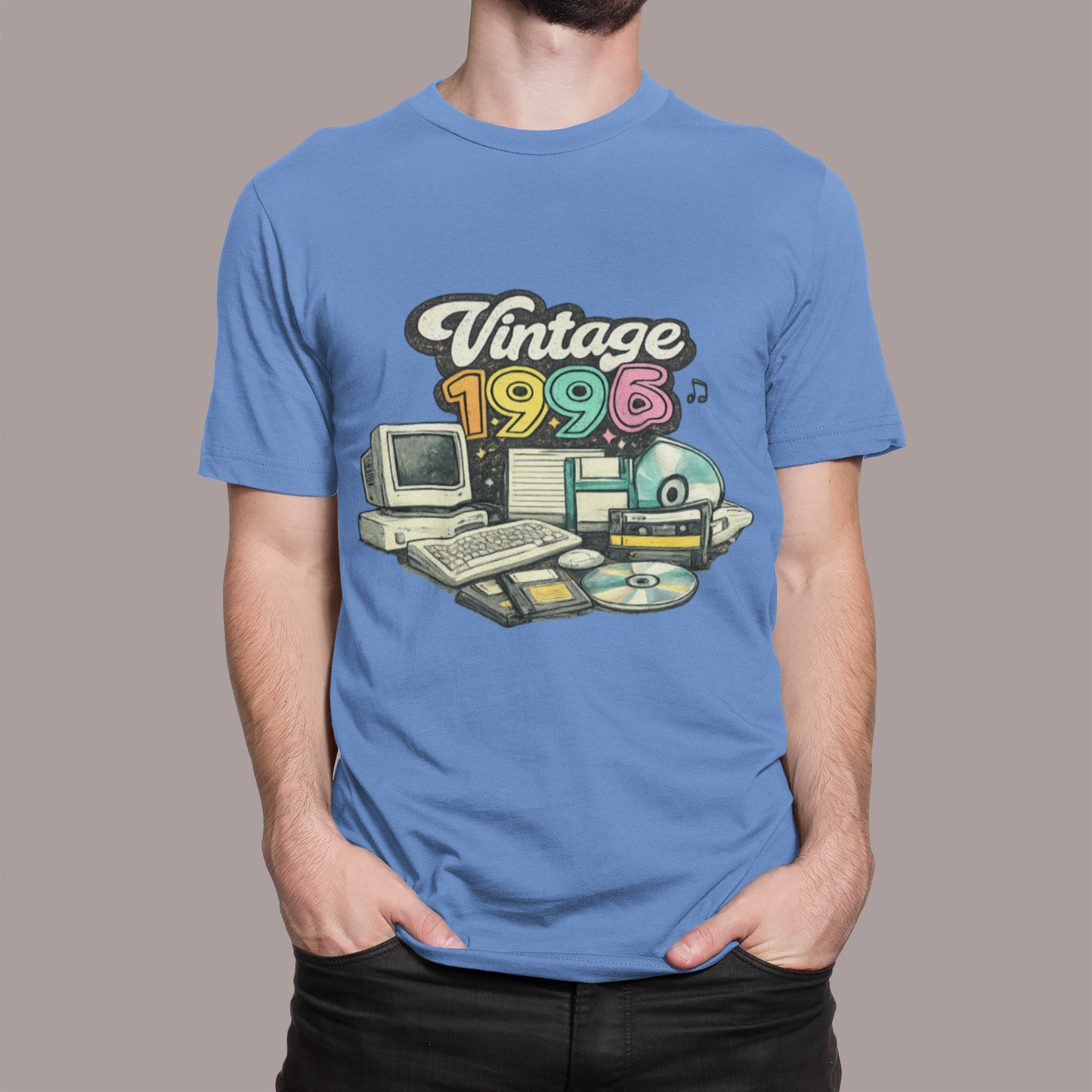 Made in 1996 Shirt – Retro 90s Birthday T-Shirt, Vintage 1996 Birth Year Tee