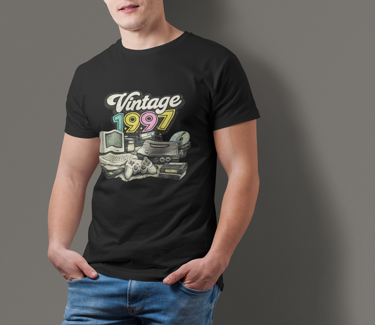 Vintage 1997 Retro T-Shirt | 1997 Birth Year Shirt | Retro 90s Graphic Tee