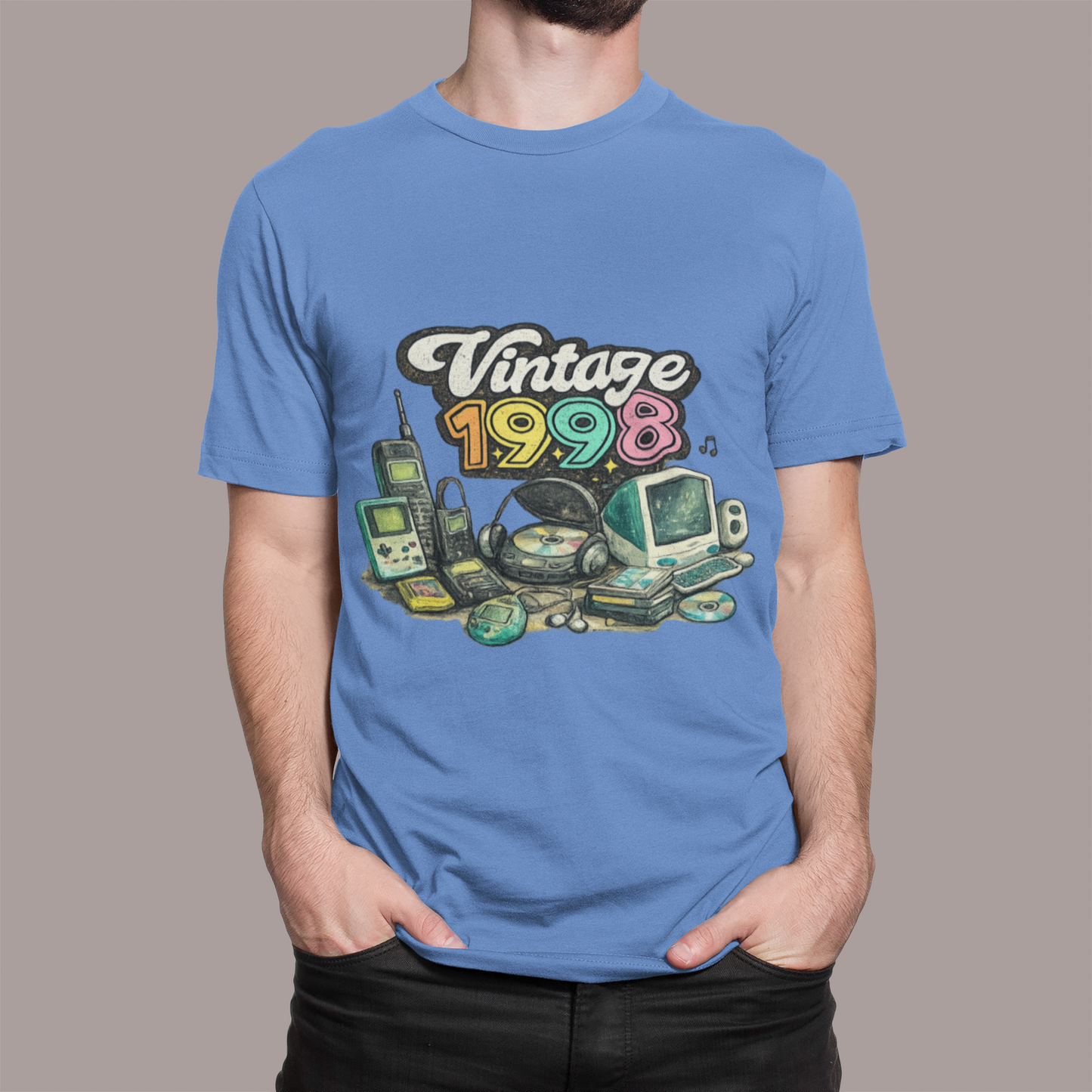 Vintage 1998 Retro T-Shirt | 1998 Birth Year Shirt | Retro 90s Graphic Tee