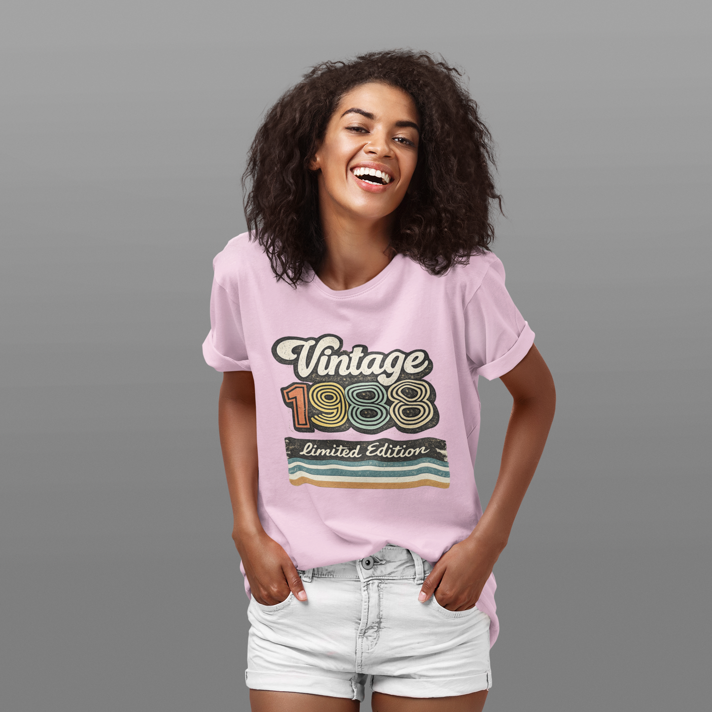 Vintage 1988 Retro T-Shirt | 1988 Birth Year Shirt | Retro 80s Graphic Tee