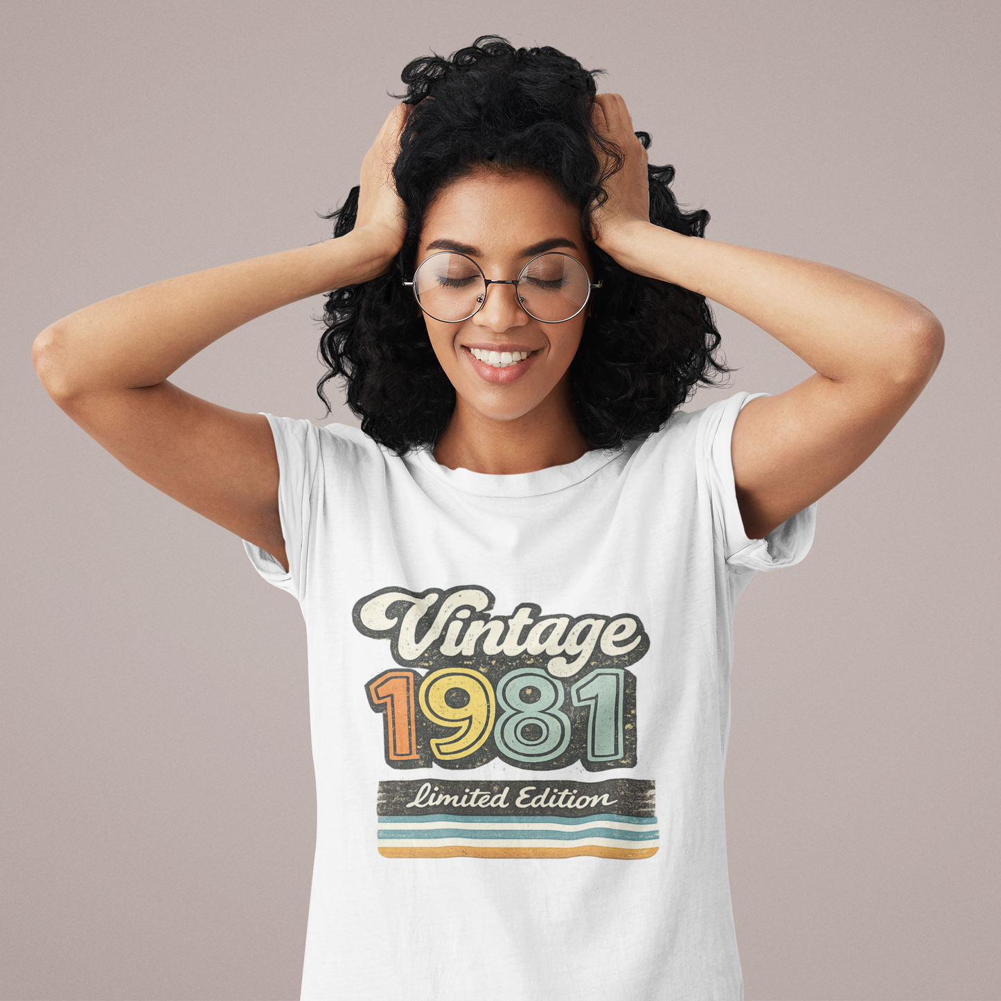 Vintage 1981 Retro T-Shirt | 1981 Birth Year Shirt | 80s Graphic Tee