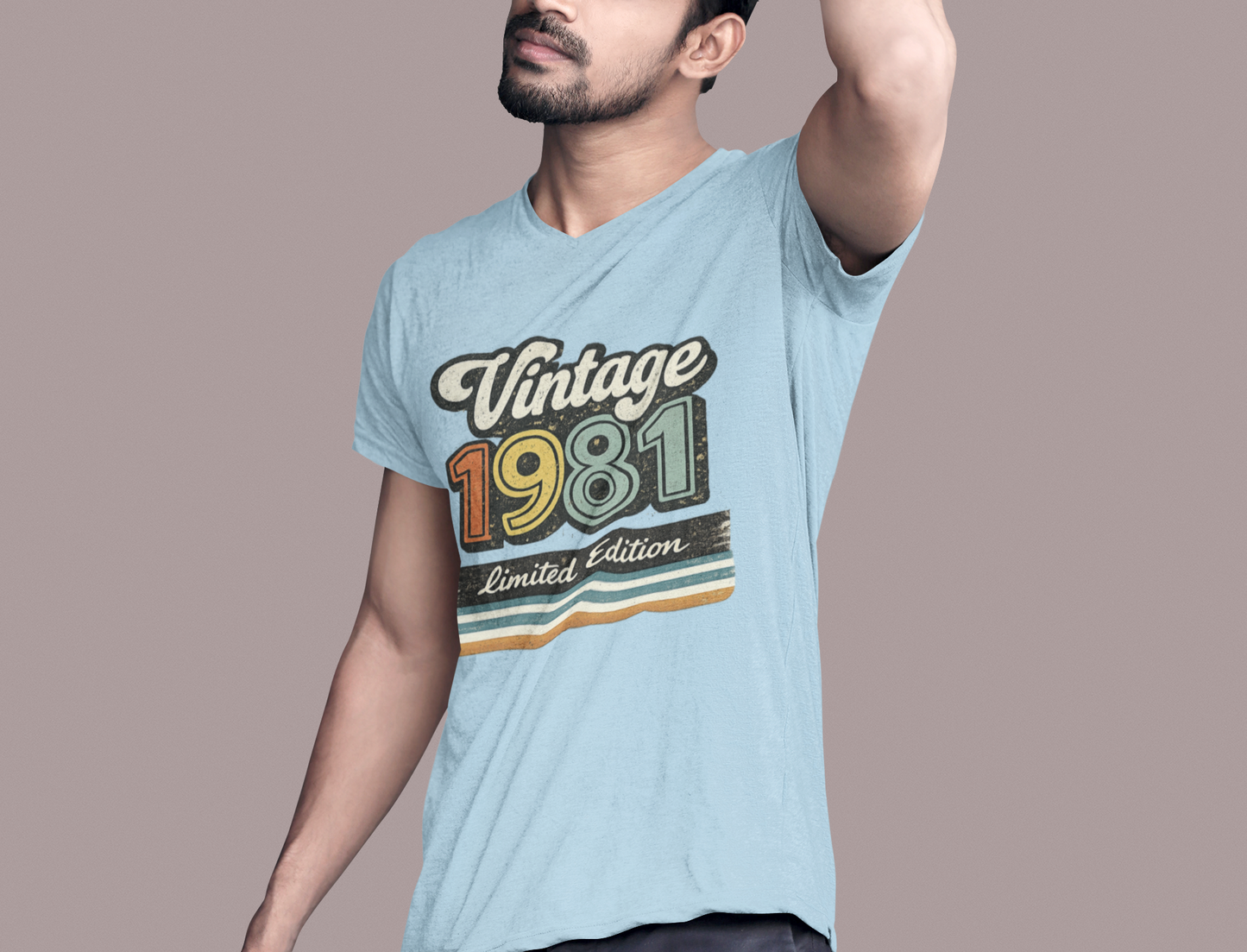 Vintage 1981 Retro T-Shirt | 1981 Birth Year Shirt | 80s Graphic Tee