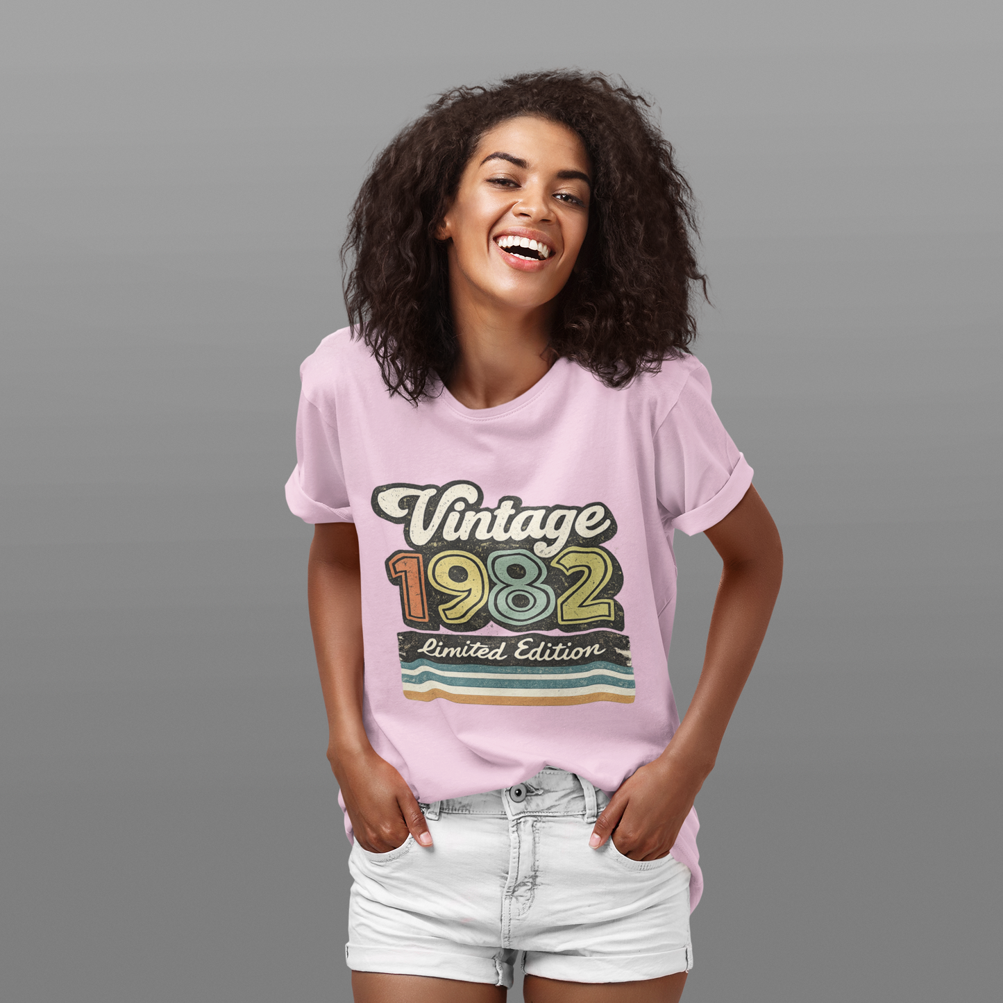 Vintage 1982 Retro T-Shirt | 1982 Birth Year Shirt | Retro 80s Graphic Tee