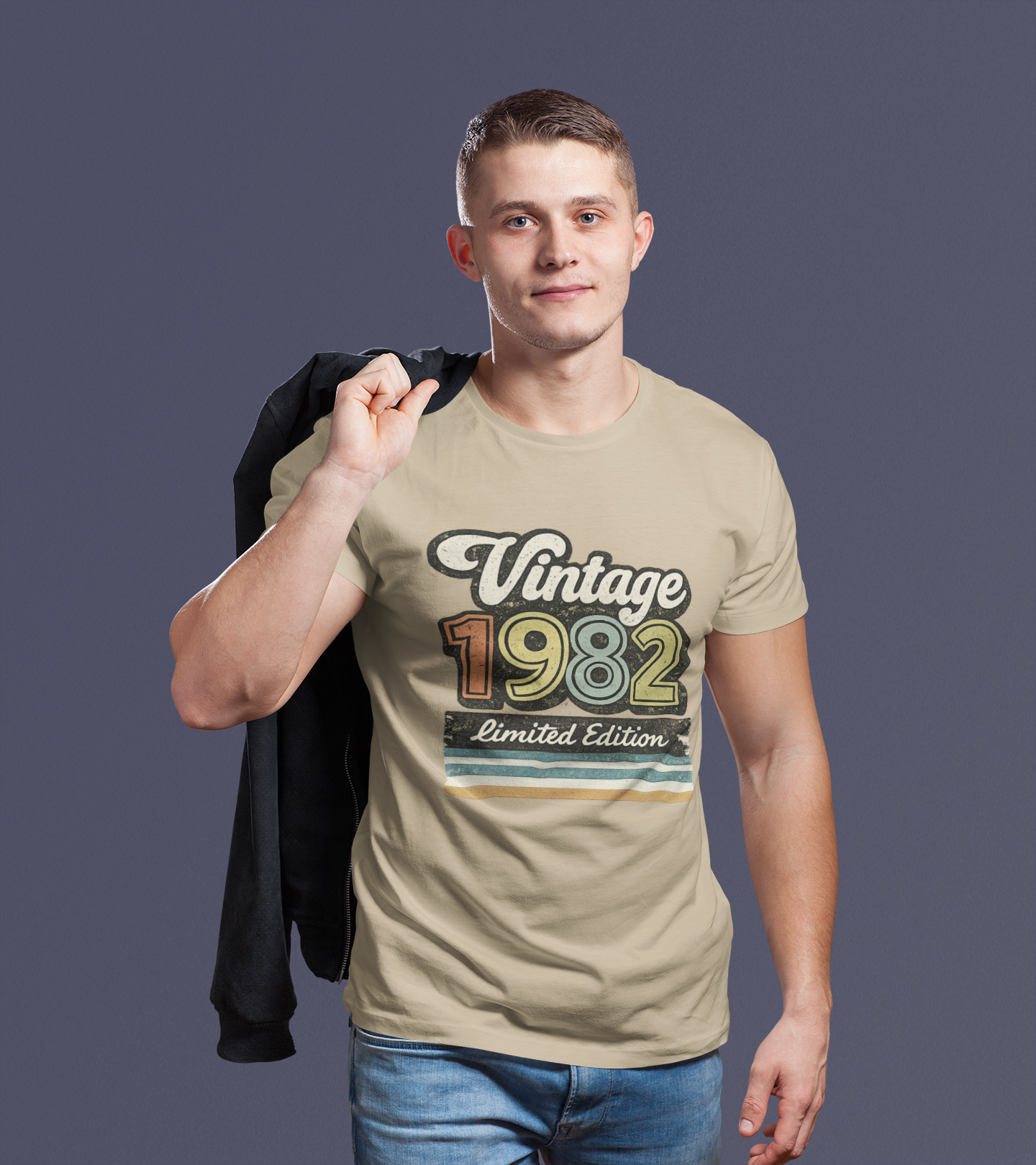 Vintage 1982 Retro T-Shirt | 1982 Birth Year Shirt | Retro 80s Graphic Tee