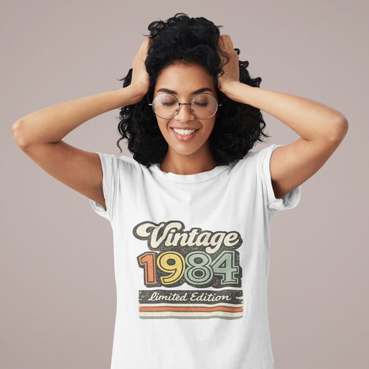 Vintage 1984 Retro T-Shirt | 1984 Birth Year Shirt | Retro 80s Graphic Tee